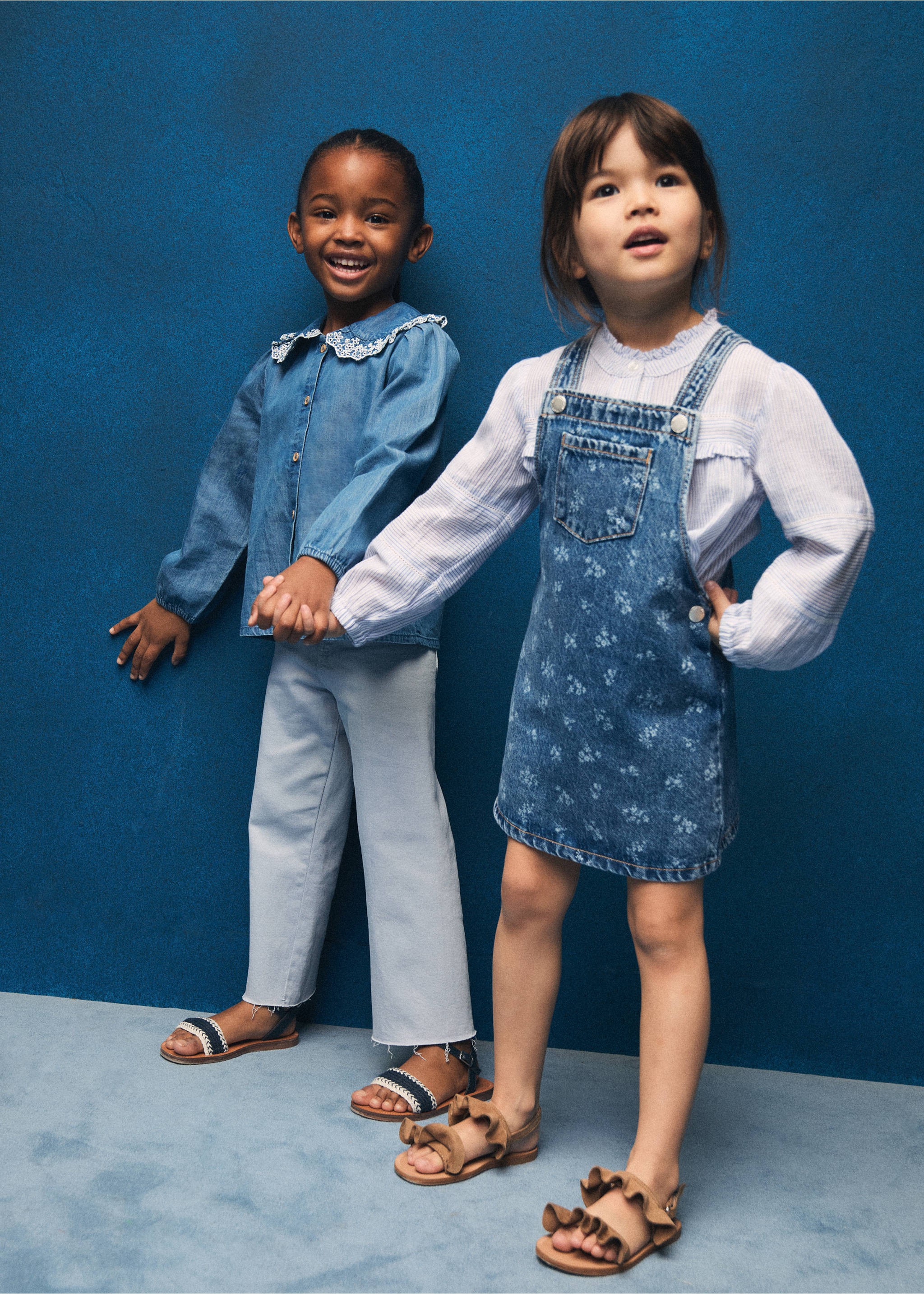 Robe chasuble imprimée - Détail de l'article 5, Bleu moyen. Ref: 87074798-00.