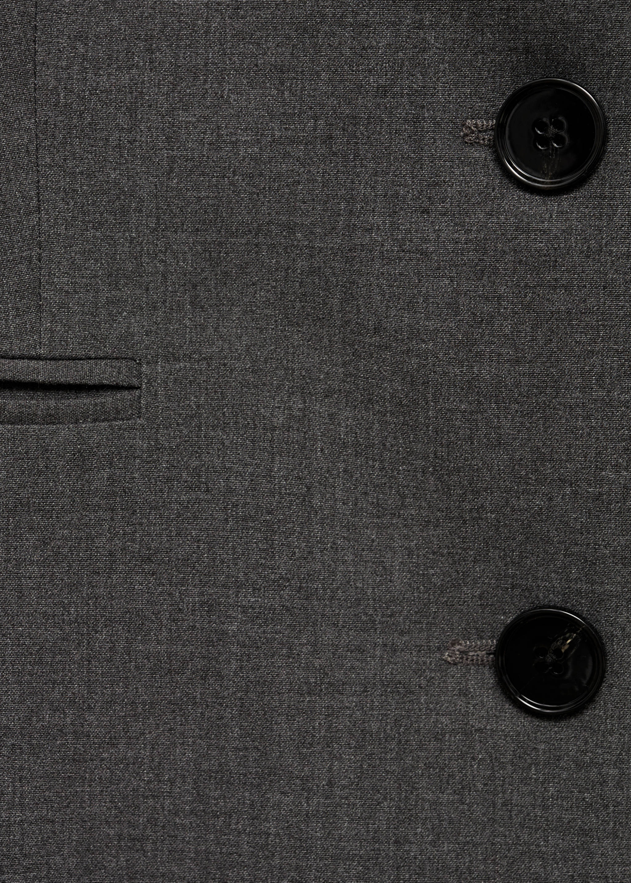 Straight button suit blazer - Details of the article 0