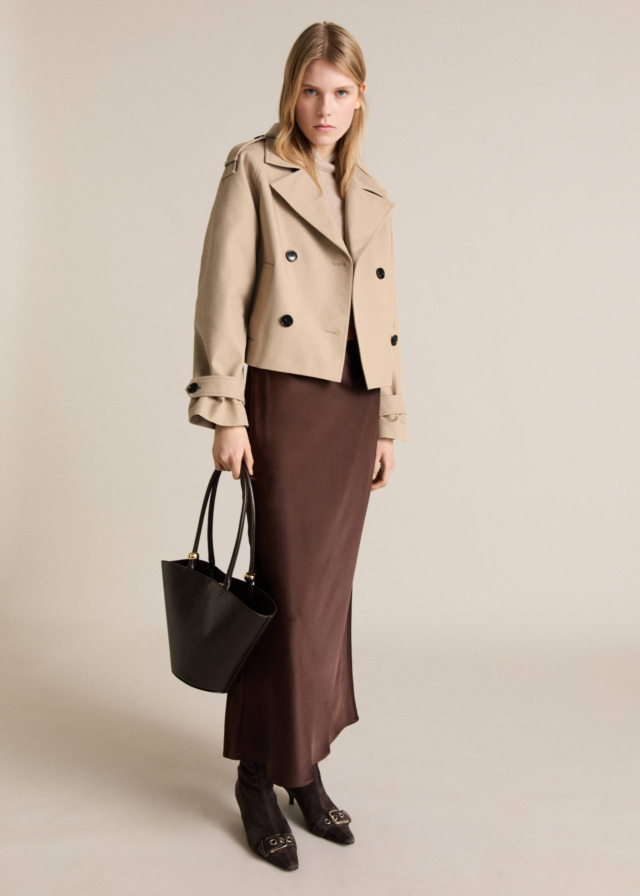 Trench court double boutonnage - Plan général