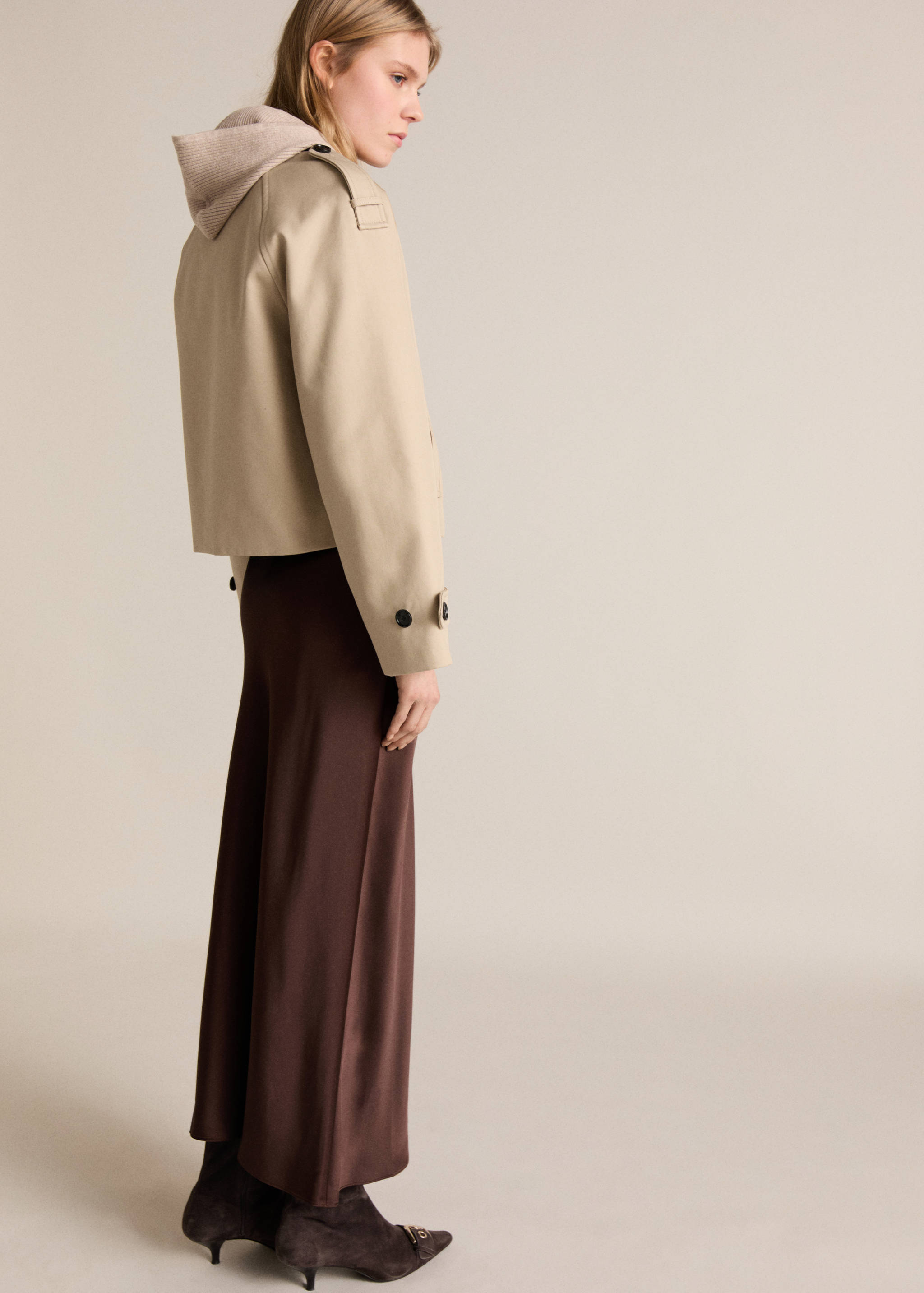 Trench court double boutonnage - Verso de l’article