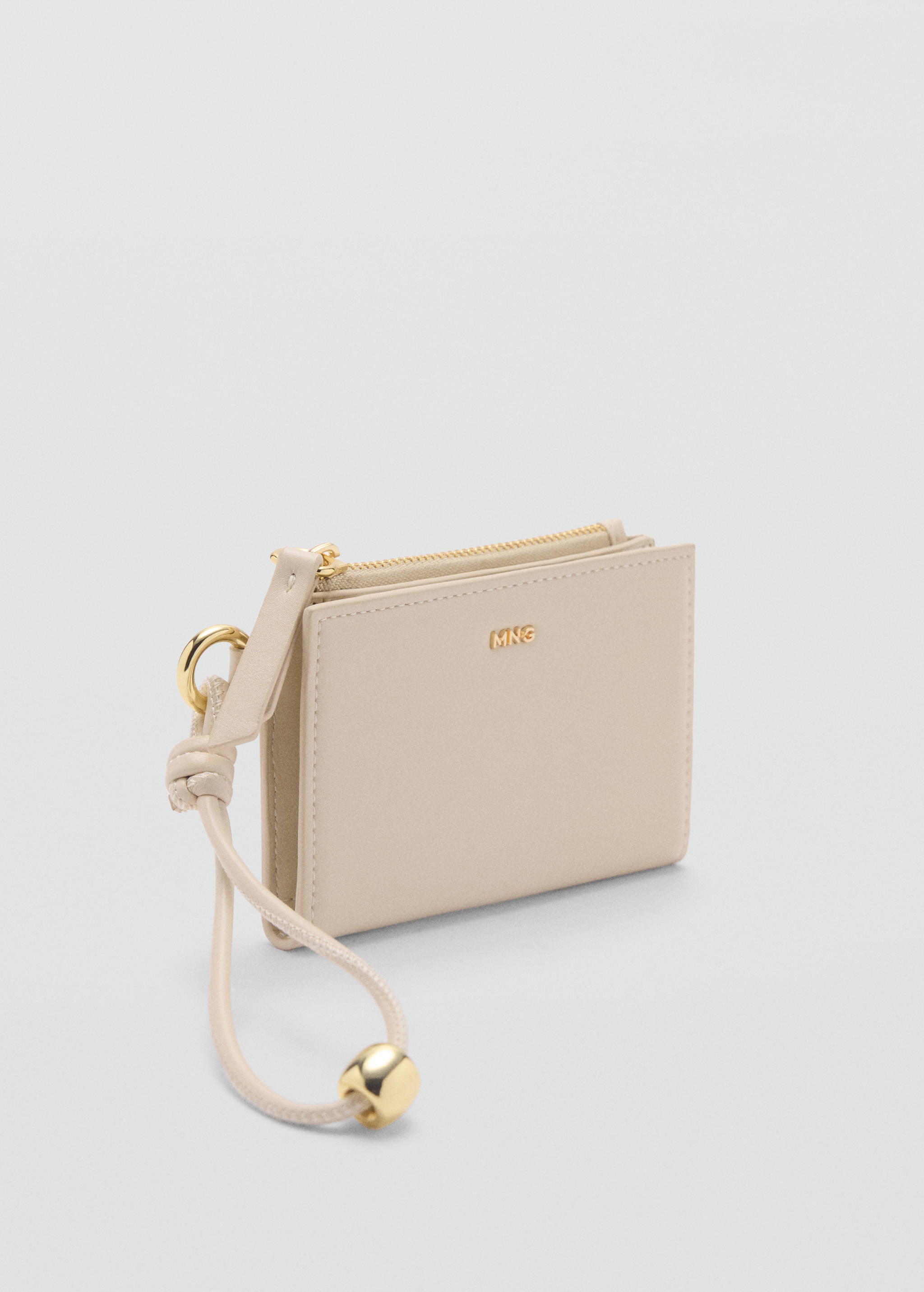 Faux-leather purse with zip - Medium plane