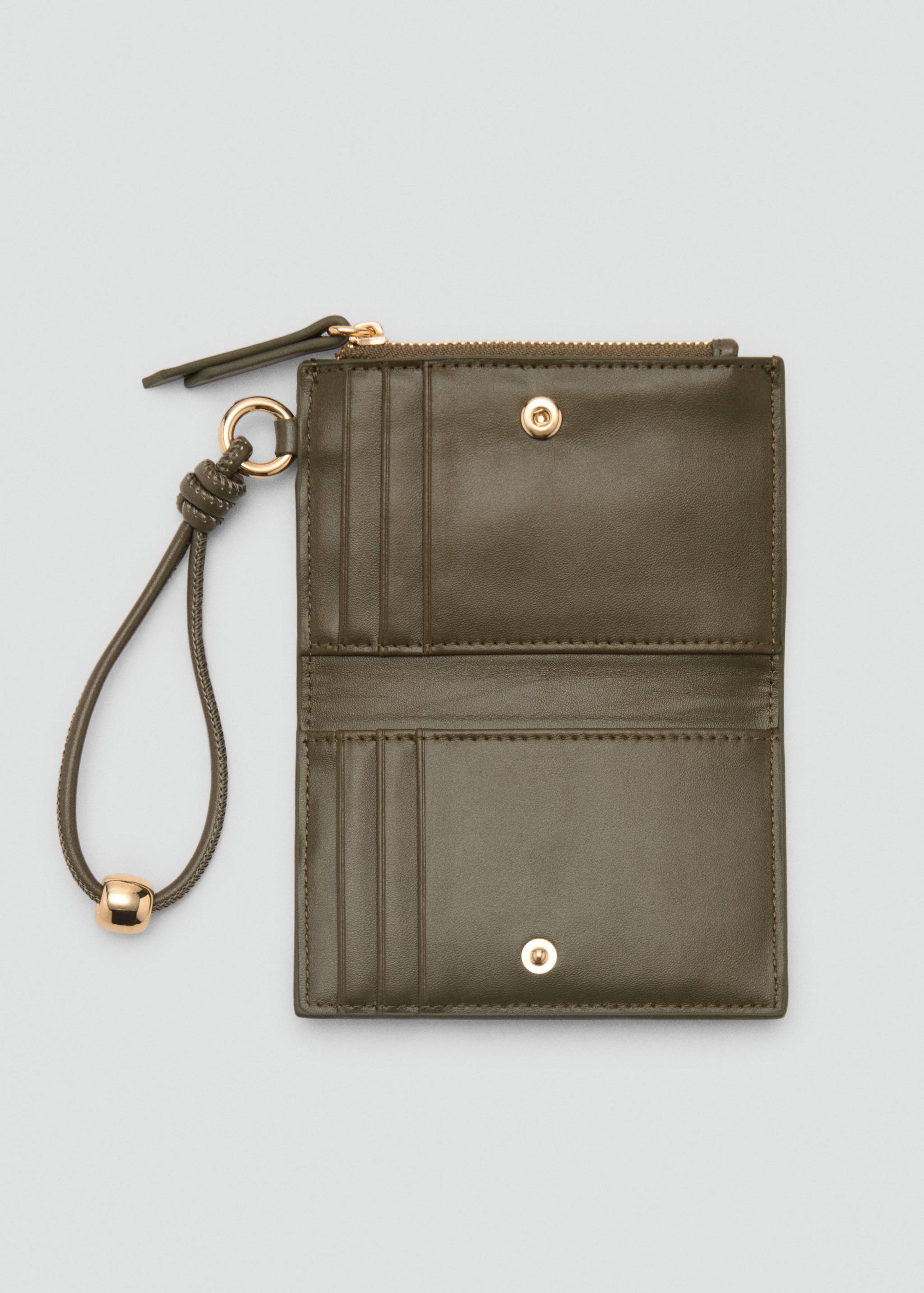 Faux-leather purse with zip - Details of the article 1