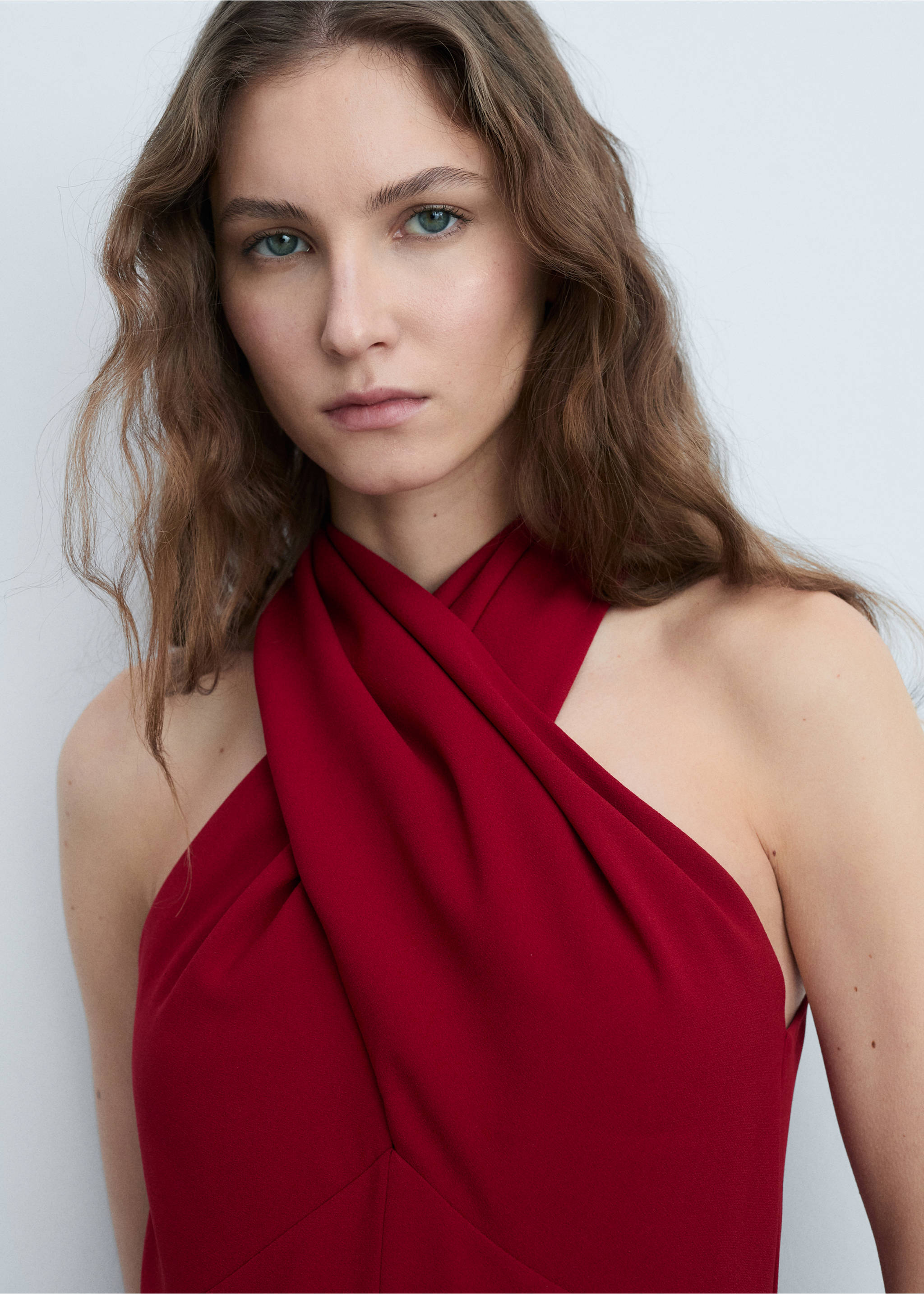 Combinaison cache-cœur ceinture - Détail de l'article 1, Lie de vin. Ref: 87074812-00.