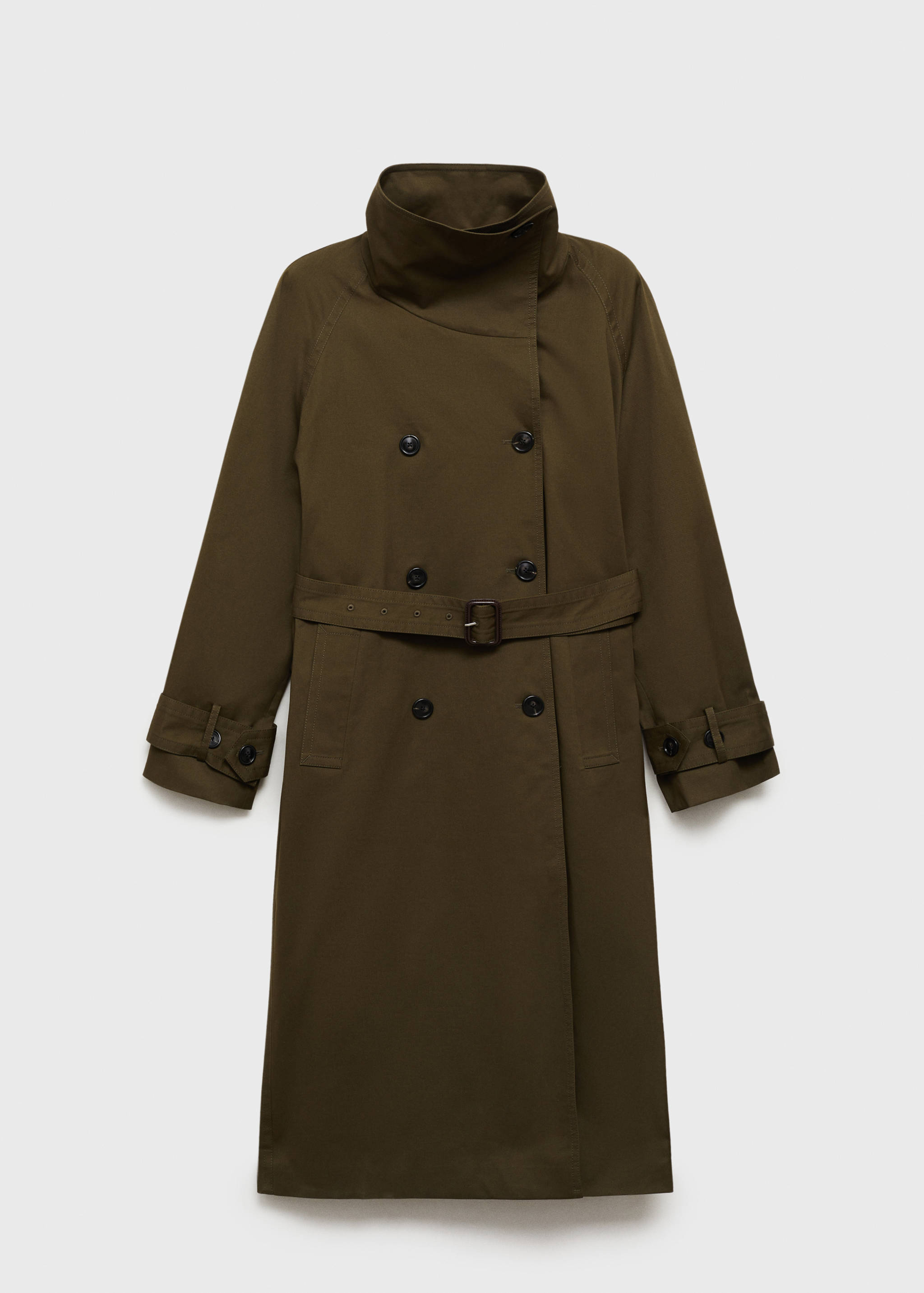 Lange double-breasted trenchcoat - Artikel zonder model