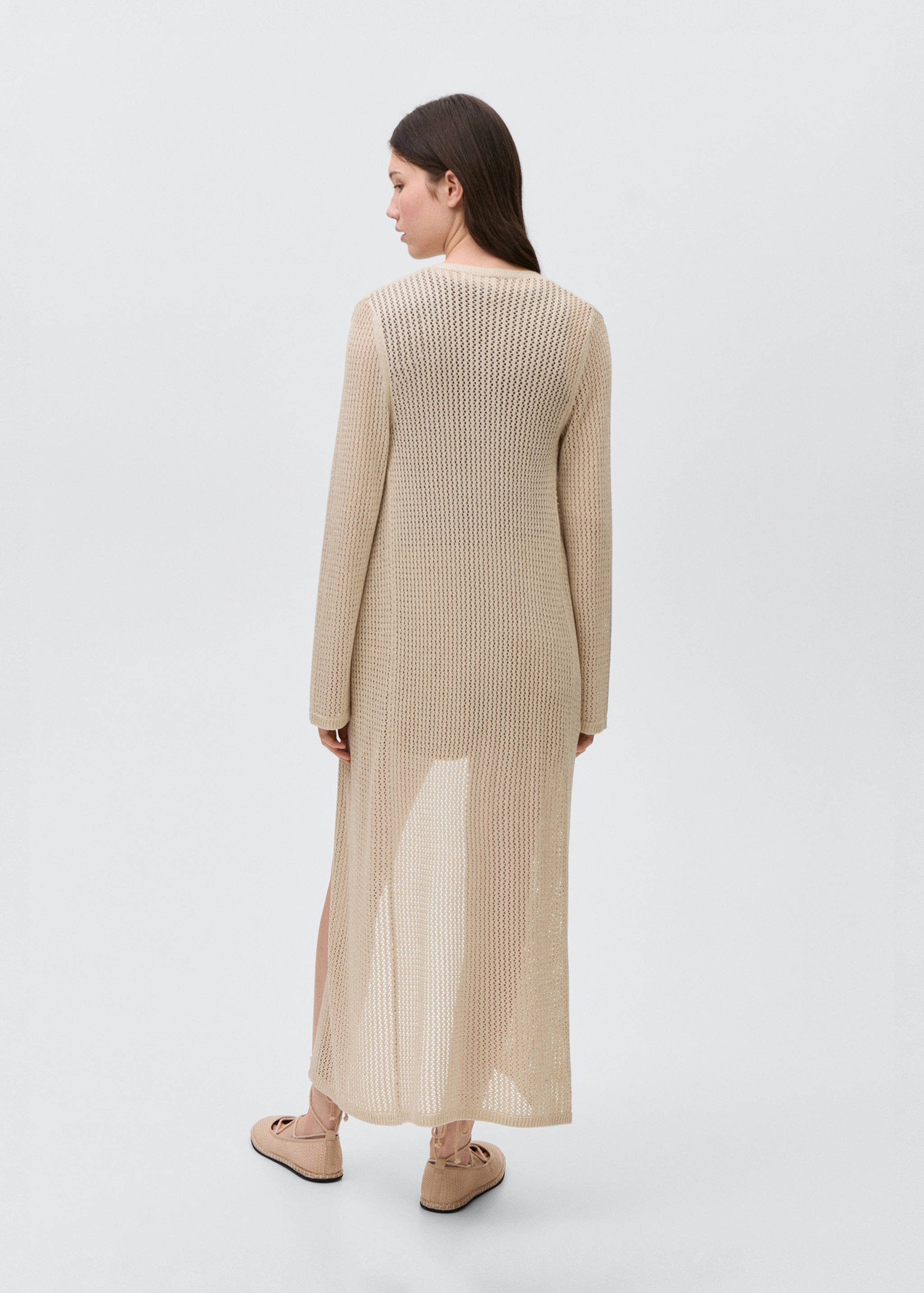 Cárdigan largo punto calado - Reverso del artículo