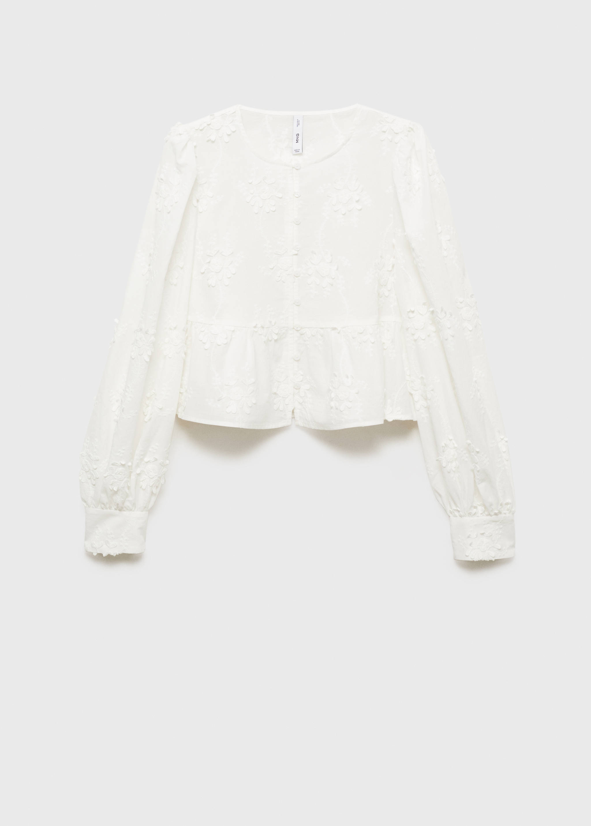 Blusa algodón bordado flores - Artículo sin modelo