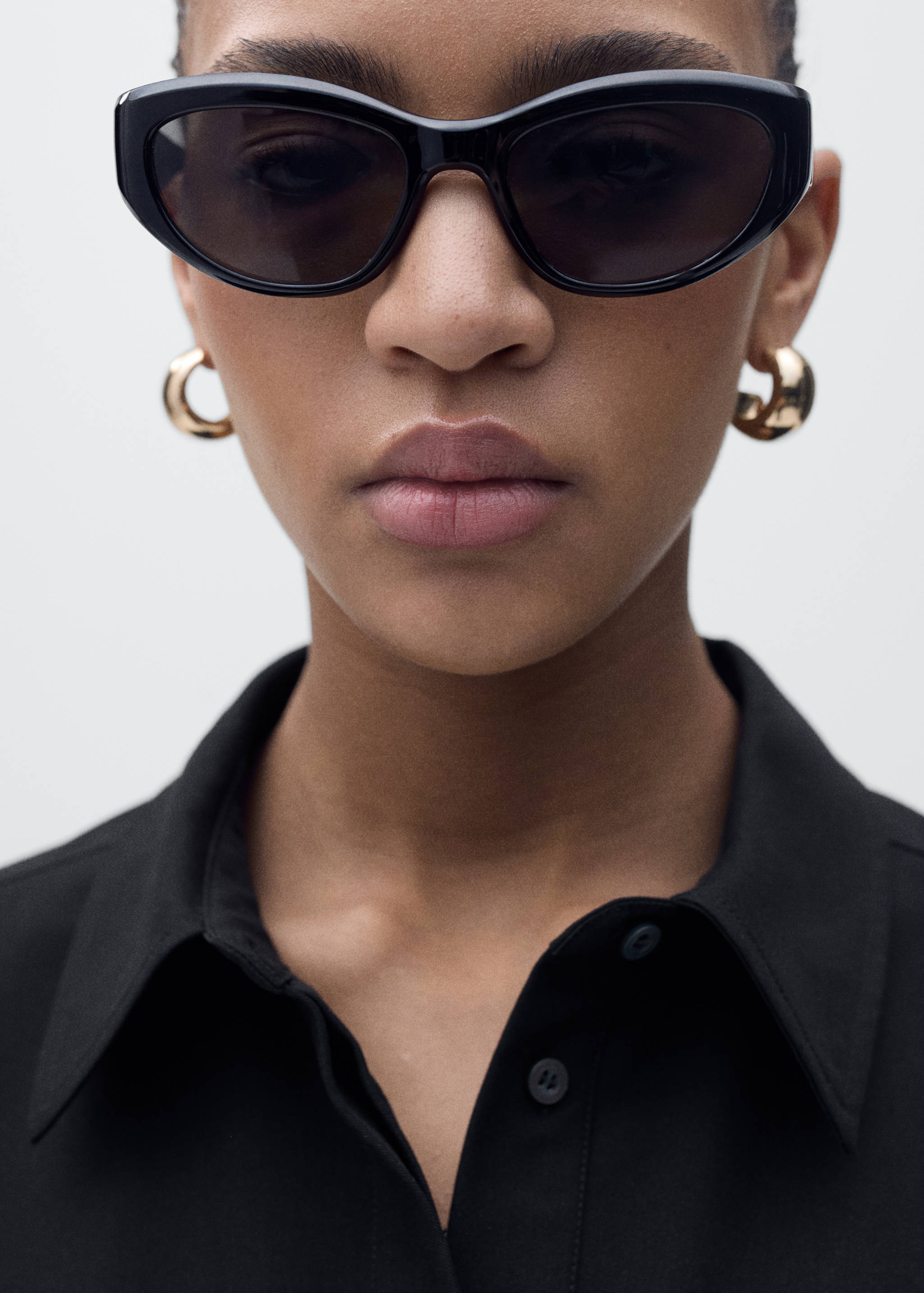 Straight-fit jumpsuit with belt - Details of the article 1