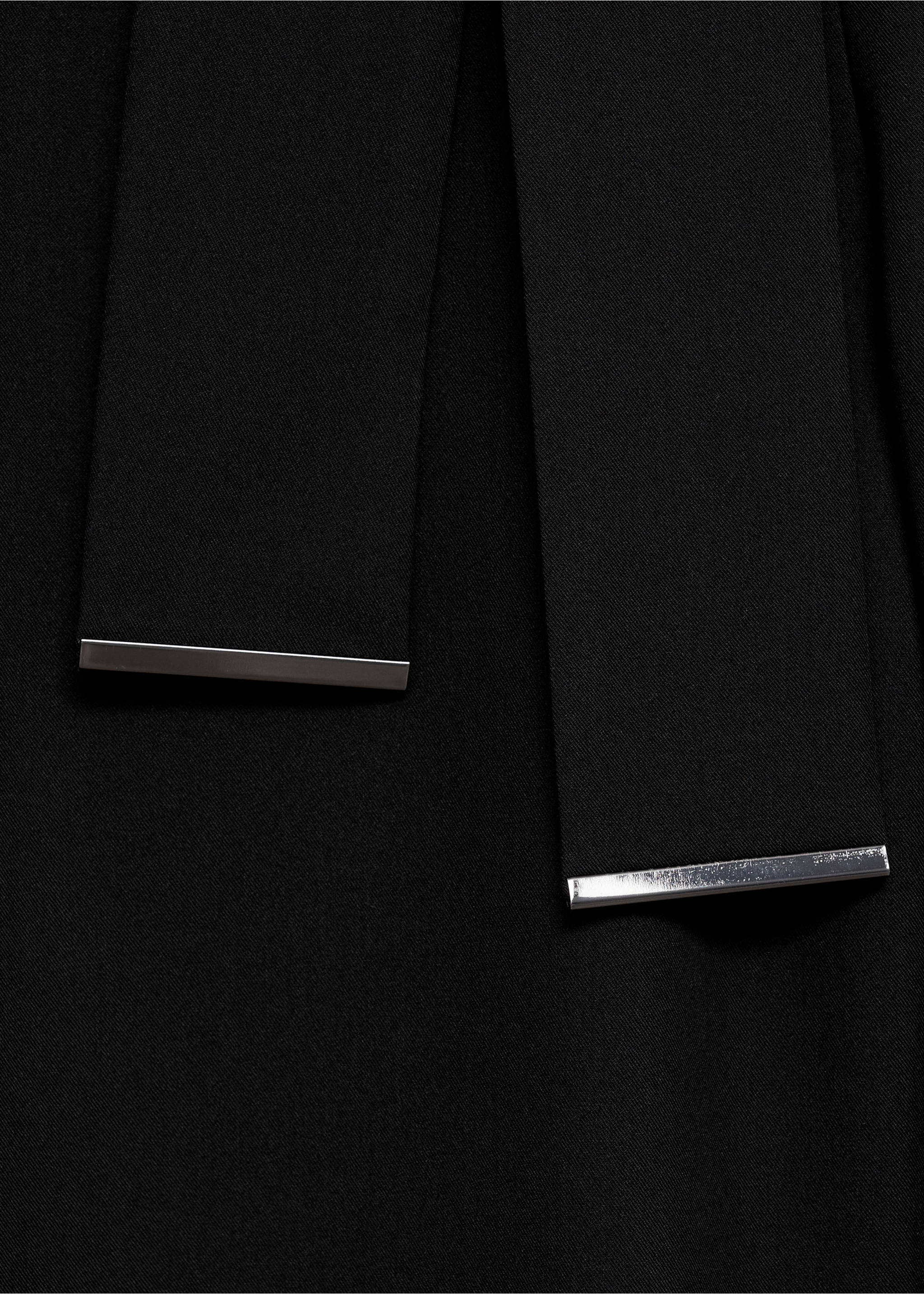 Straight-fit jumpsuit with belt - Details of the article 0, Black. Ref: 87075744-00.