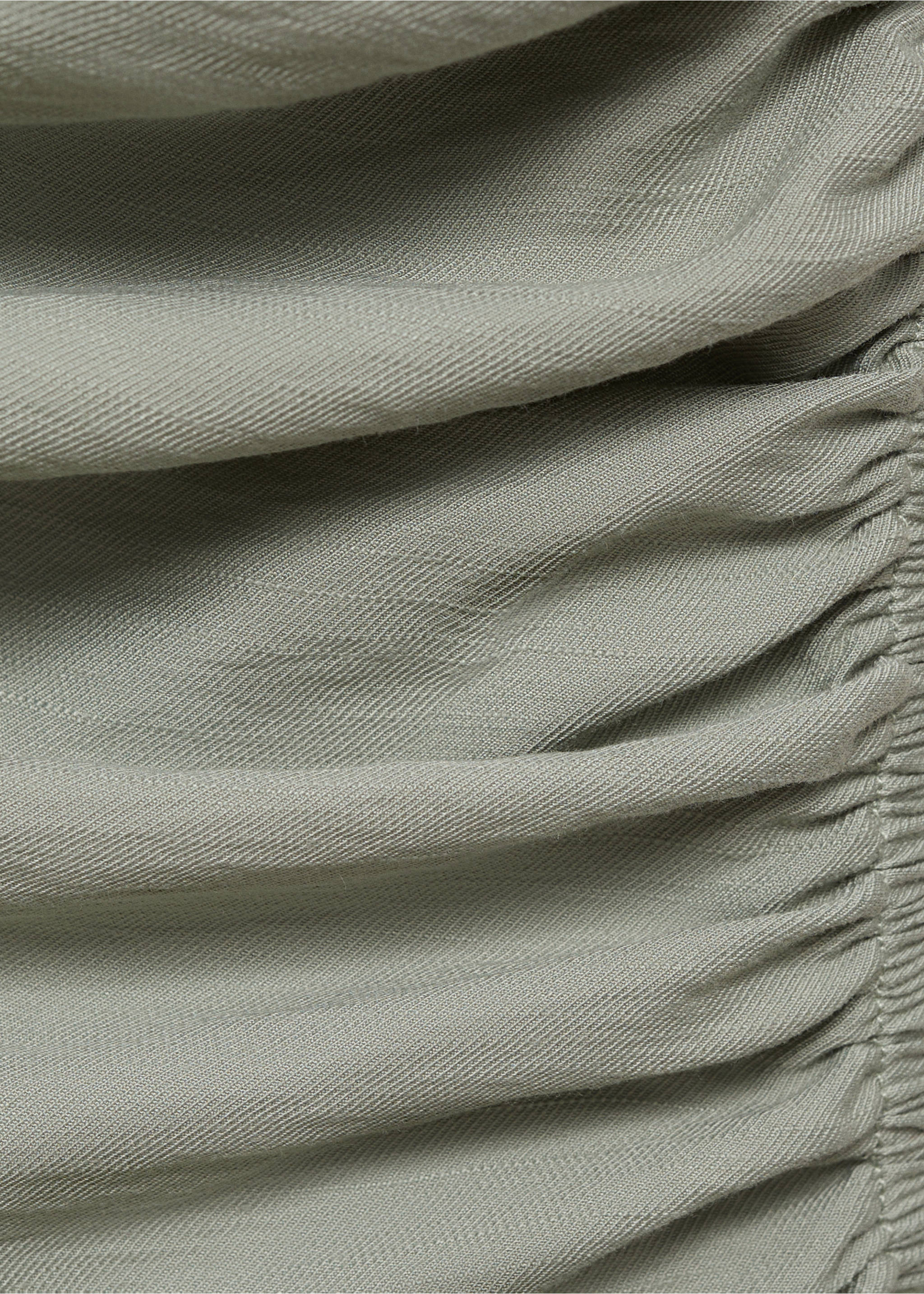 Asymmetrical draped short dress - Details of the article 0, Blue. Ref: 87075746-00.