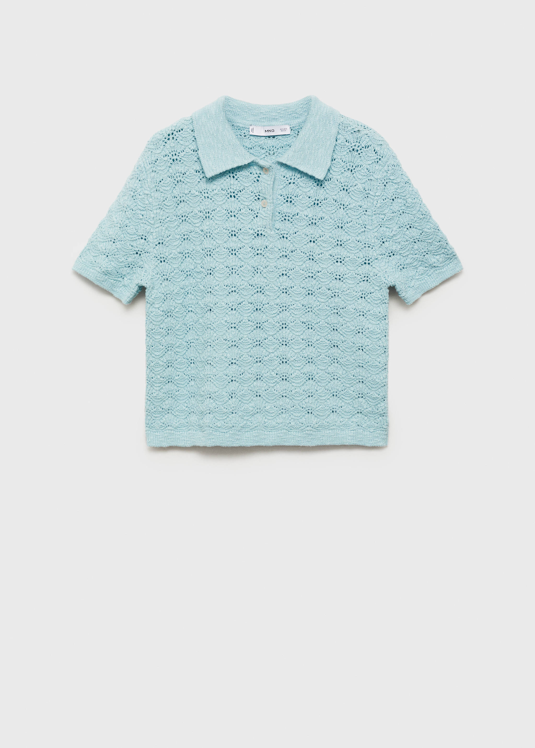 Jersey crochet cuello polo - Artículo sin modelo