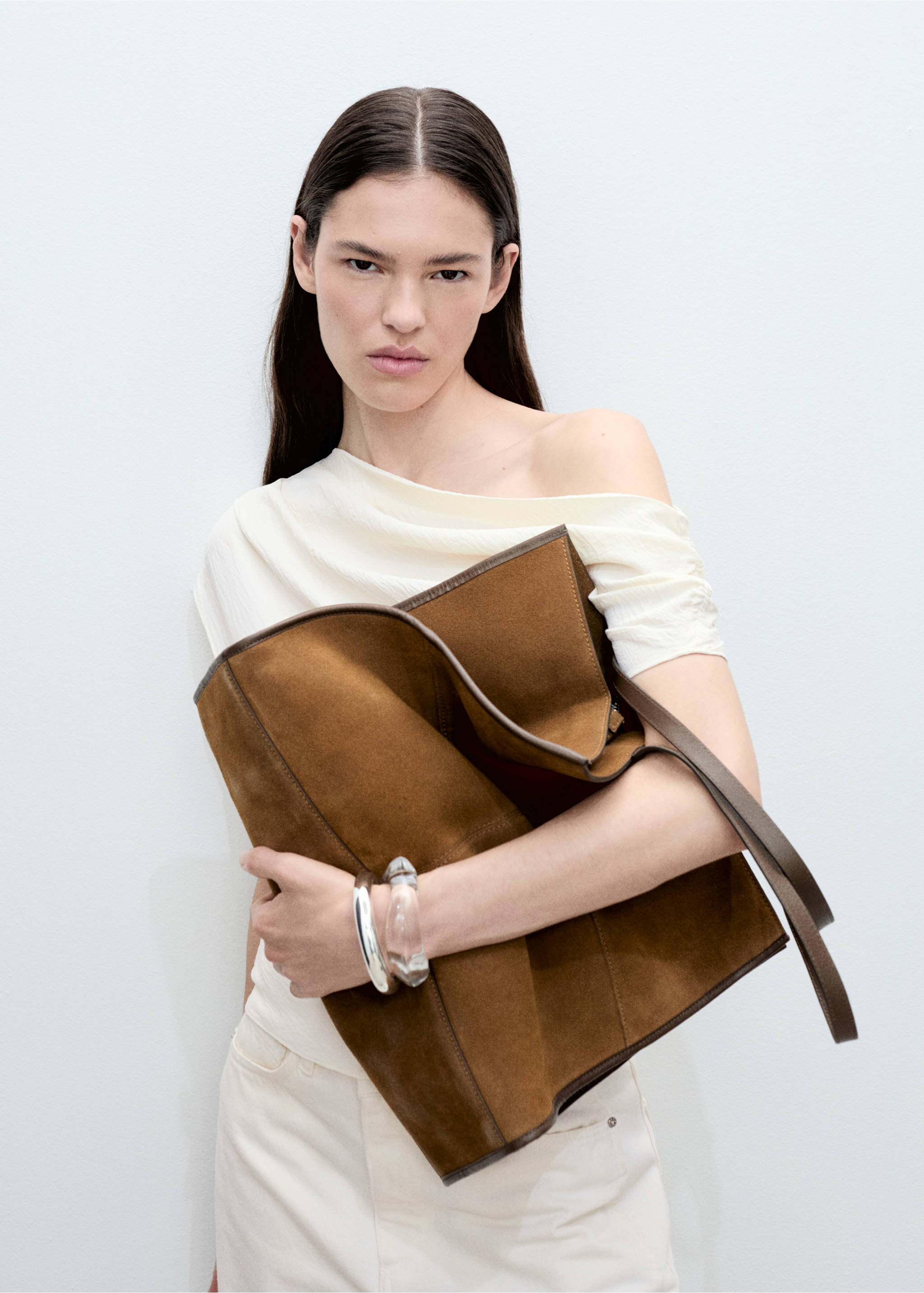 Asymmetrisk rynkad topp - Detaljer om artikeln 1, Rå. Ref: 87075751-00.