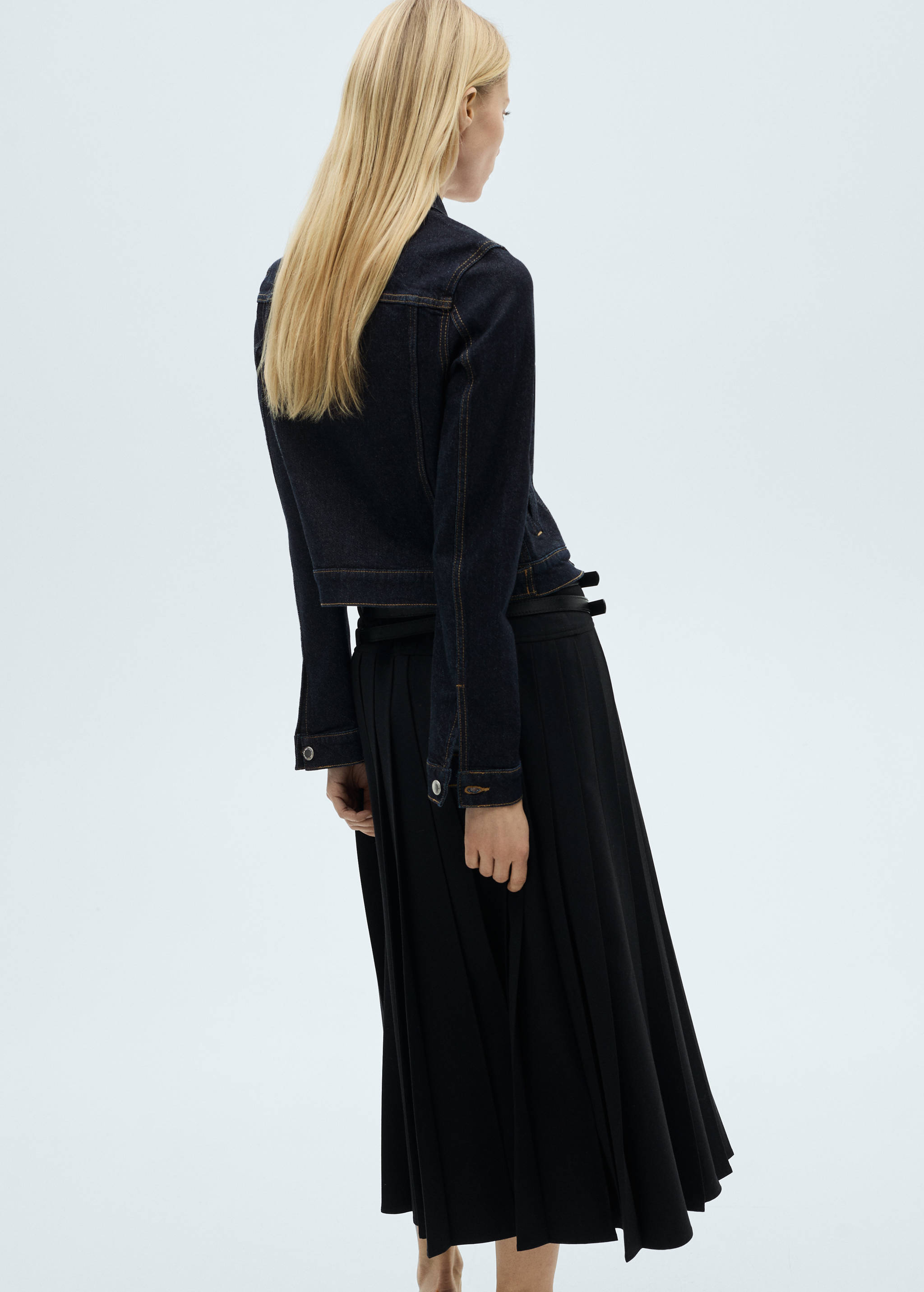 Cazadora vaquera bolsillos - Reverso del artículo