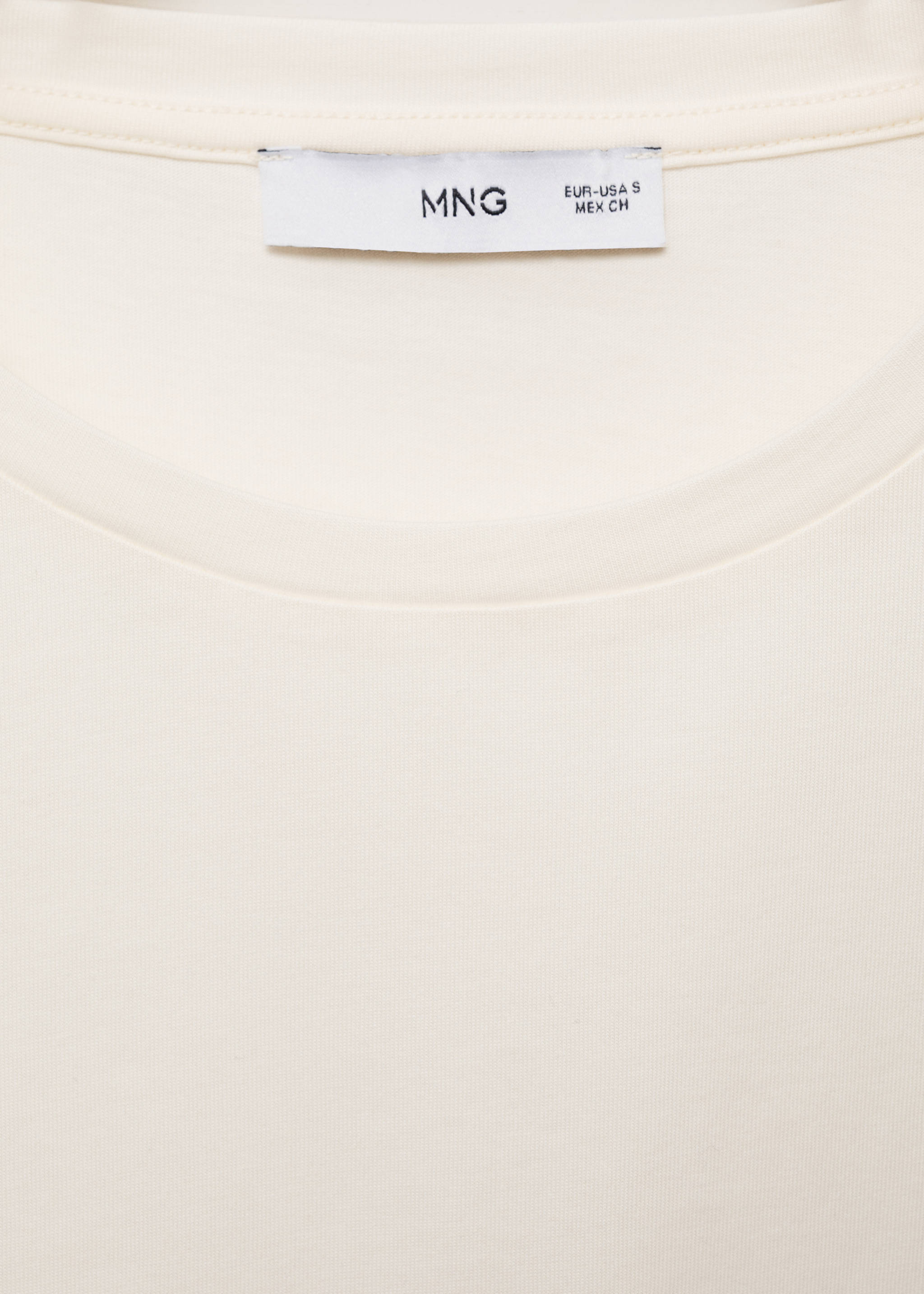 Crochet sleeve cotton t-shirt - Details of the article 8