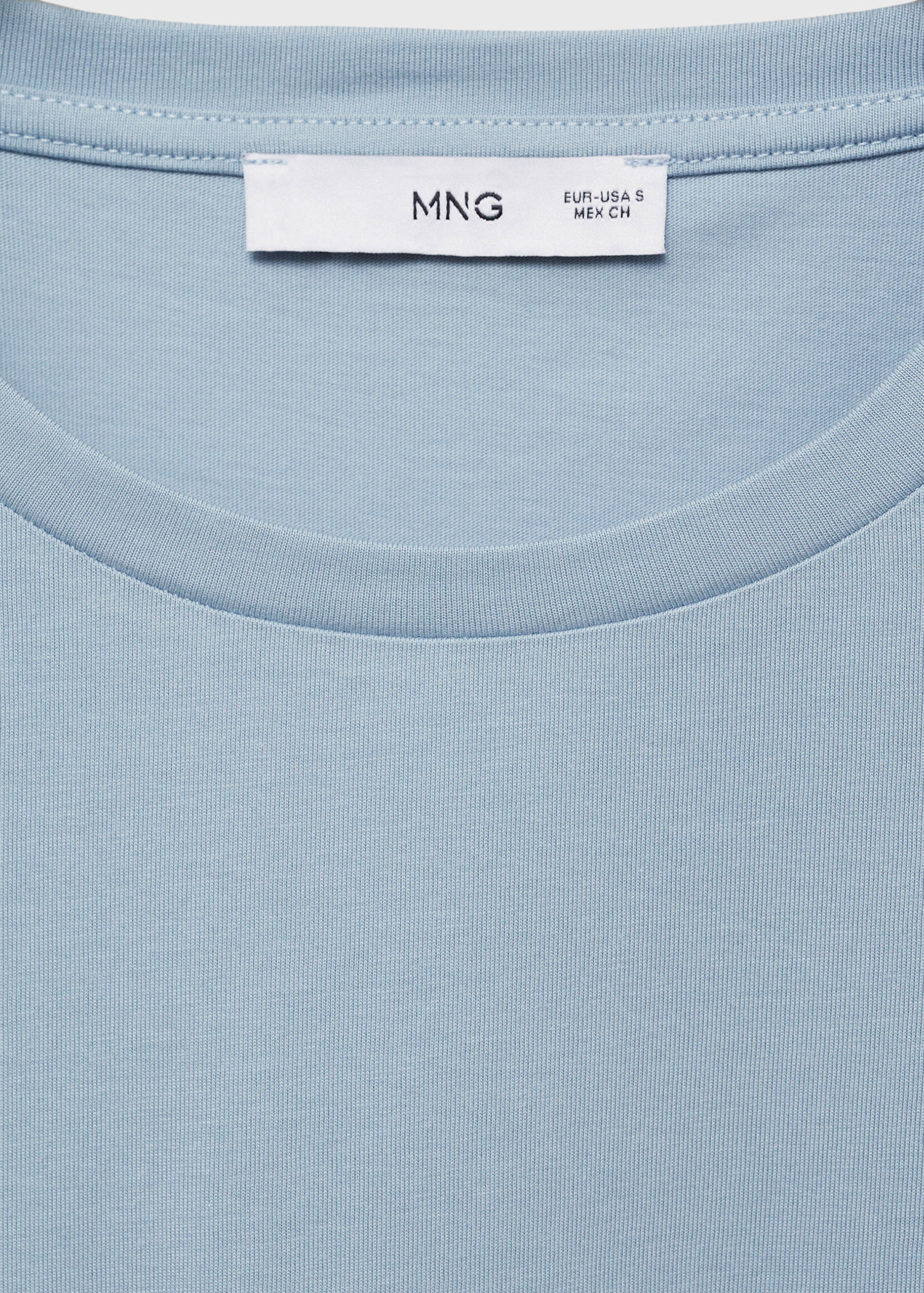 Crochet sleeve cotton t-shirt - Details of the article 8