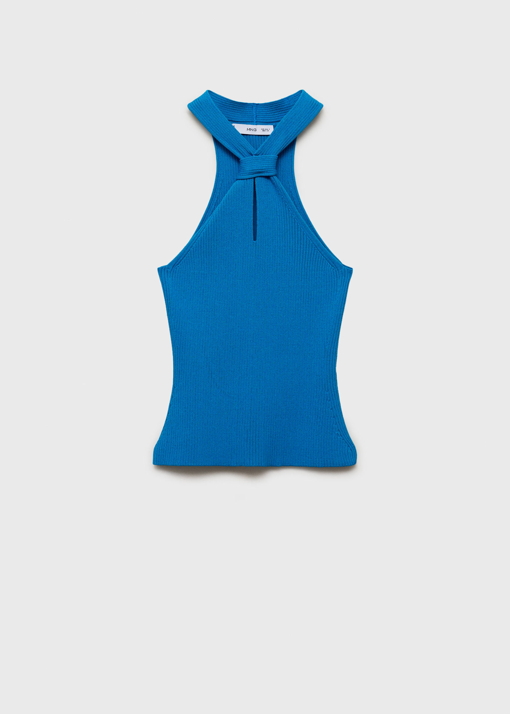 Halter-neck top with knot detail - Article without model