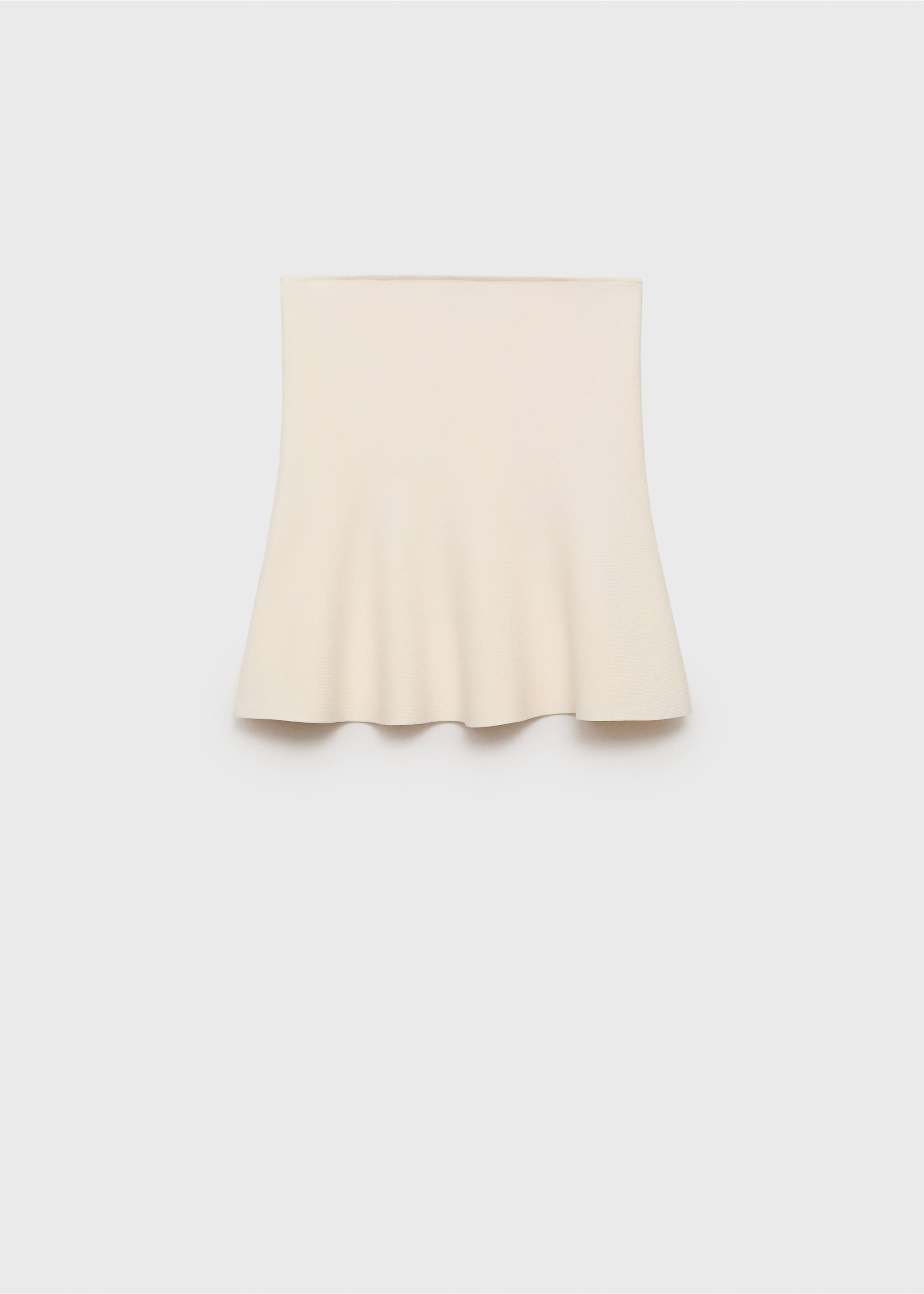 Schulterfreies Peplum-Top - Artikel ohne Model, Ecru. Ref: 87075763-00.