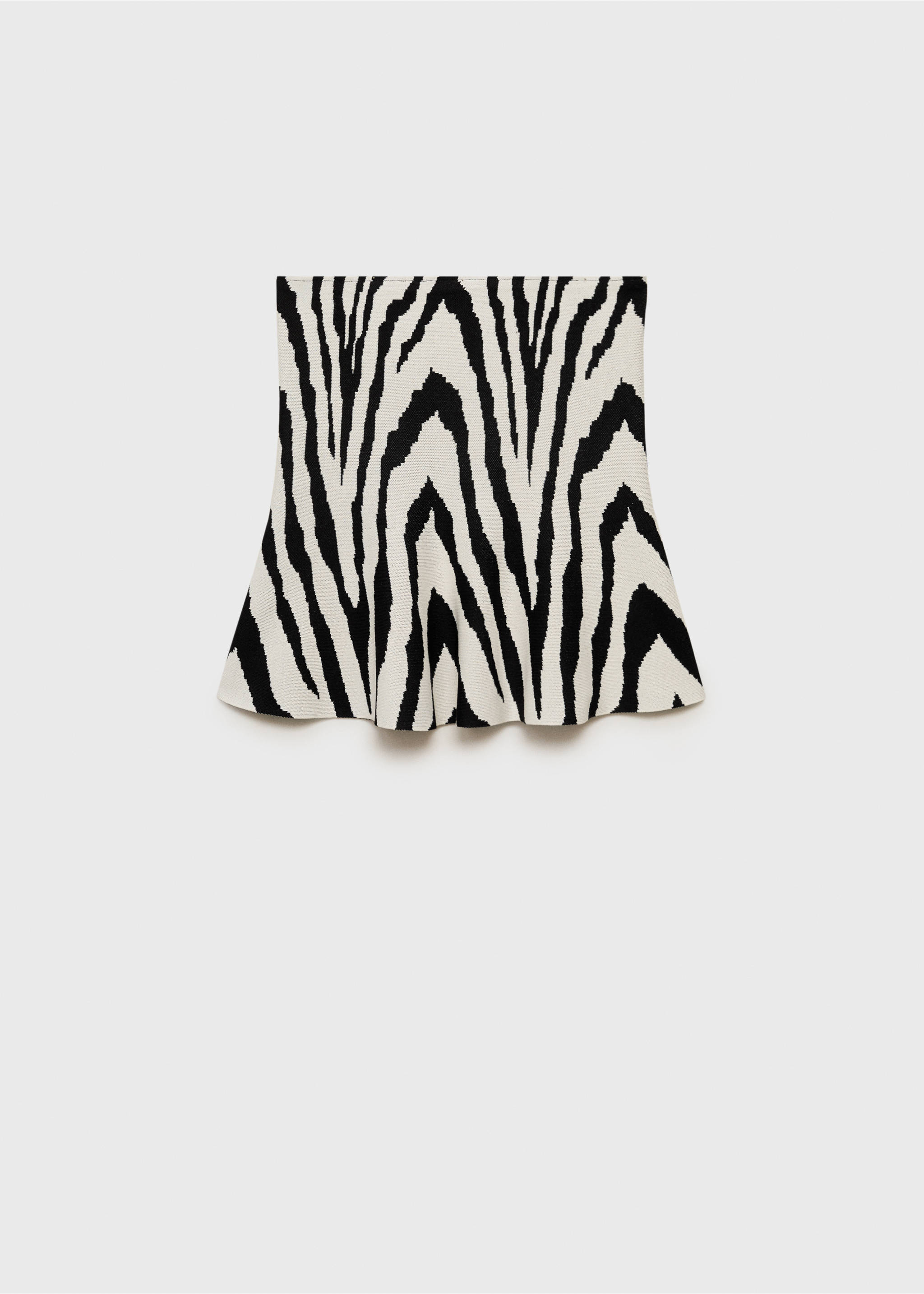 Strapless peplum top - Article without model, Black. Ref: 87075763-00.