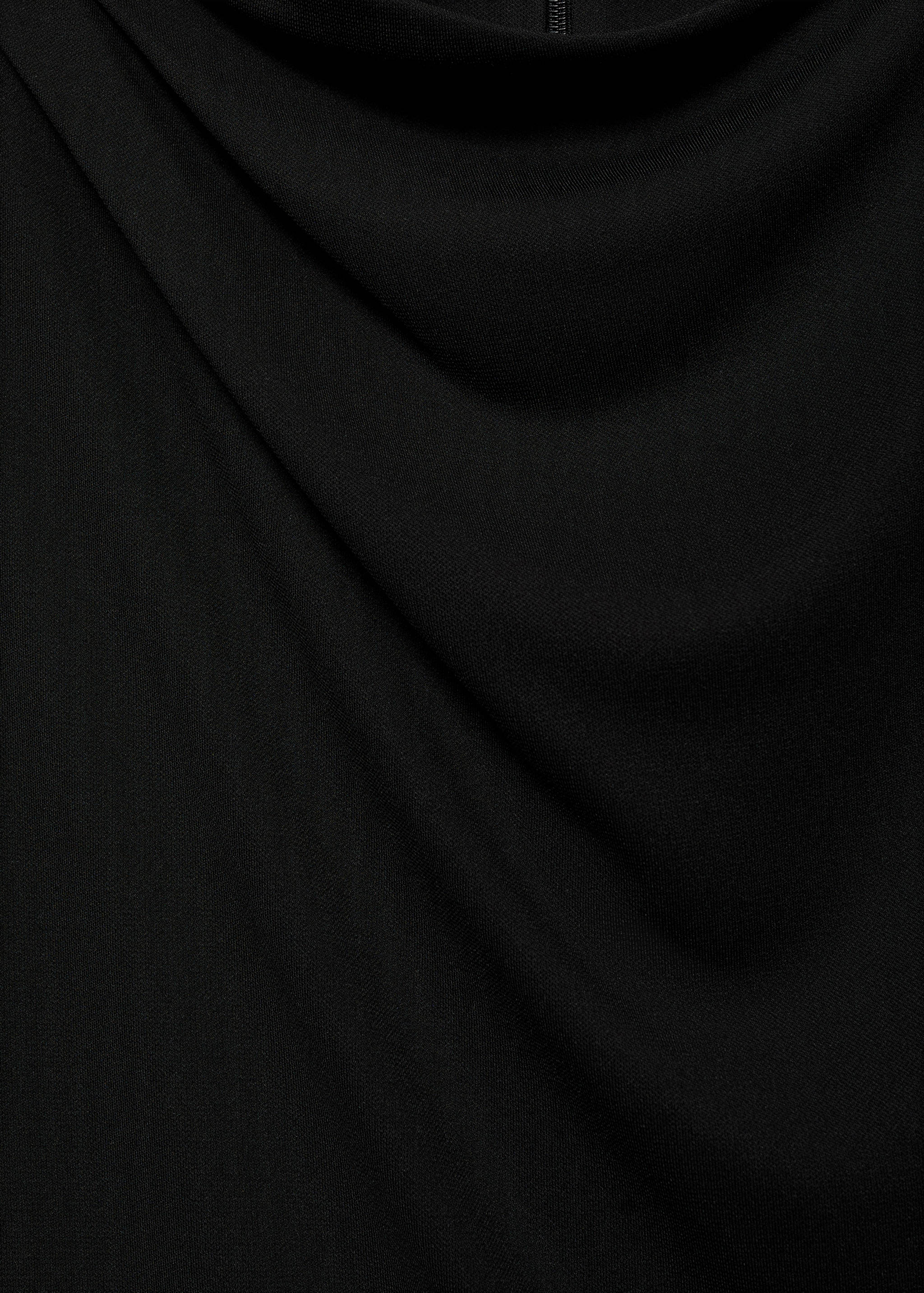 Ολόσωμη φόρμα ίσια με ντραπέ λαιμόκοψη - Λεπτομέρεια του προϊόντος 8