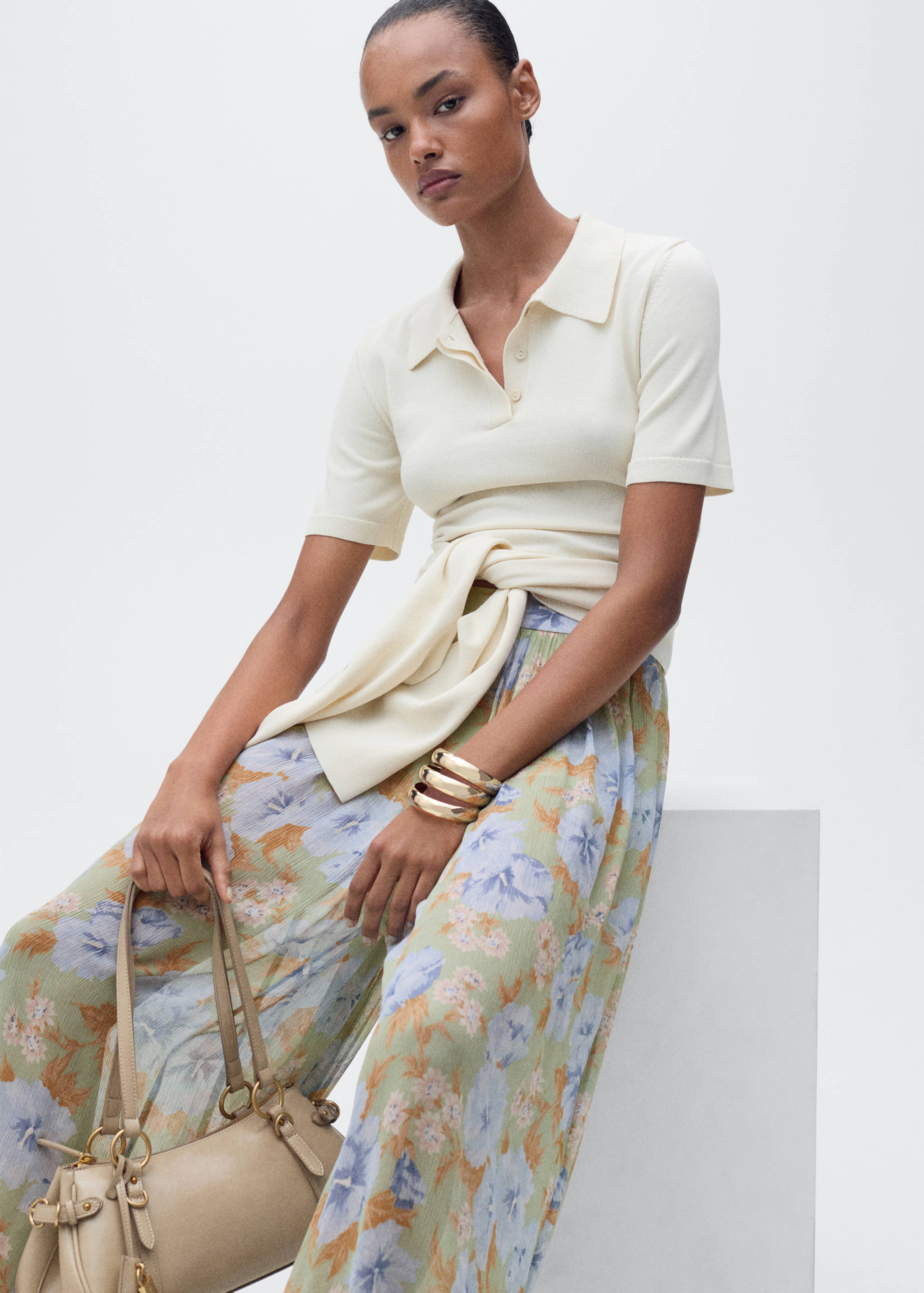 Pantalon ballon imprimé à fleurs - Détail de l'article 2