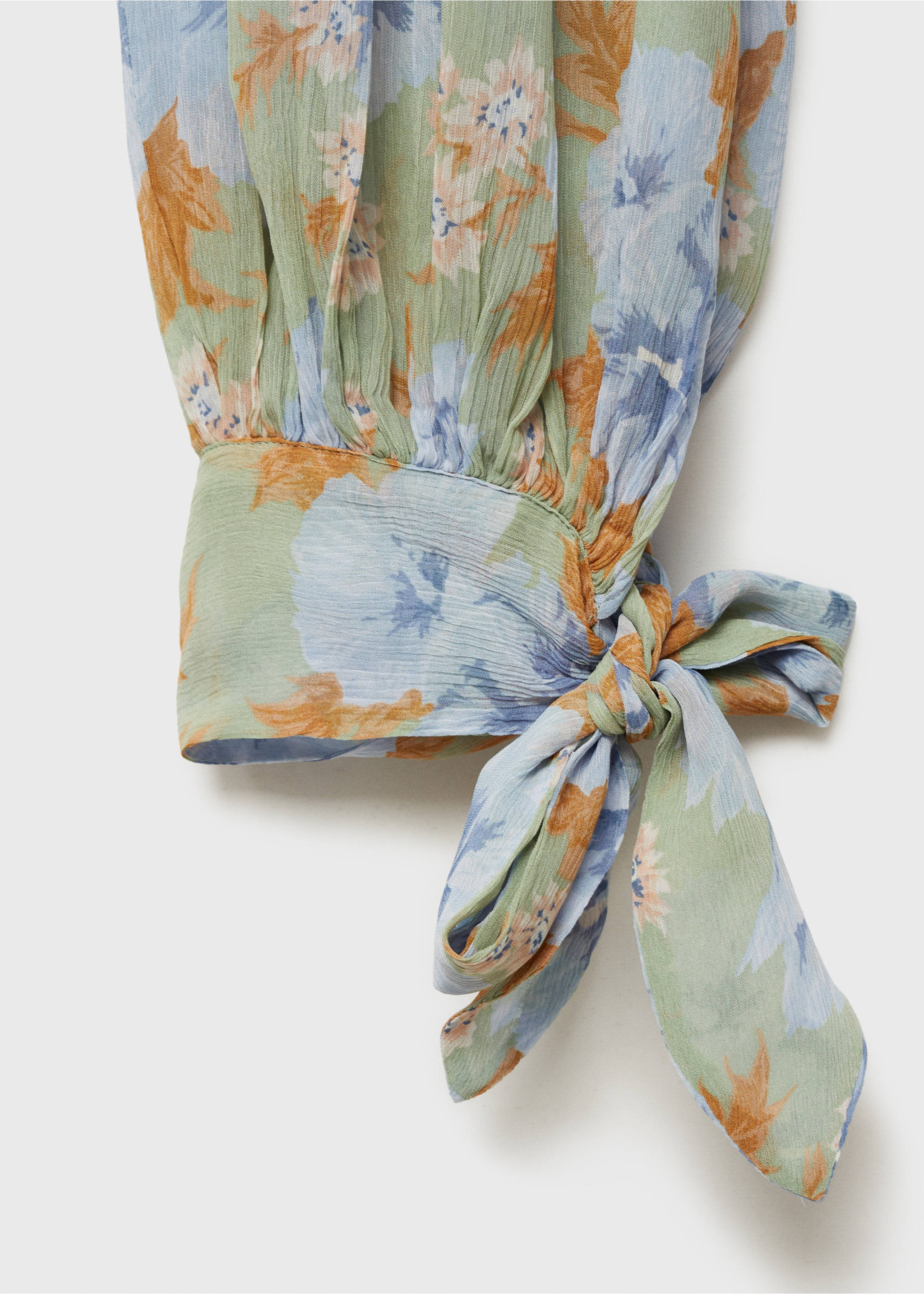 Pantalón globo estampado floral - Detalle del artículo 0, Verde menta. Ref: 87075767-00.