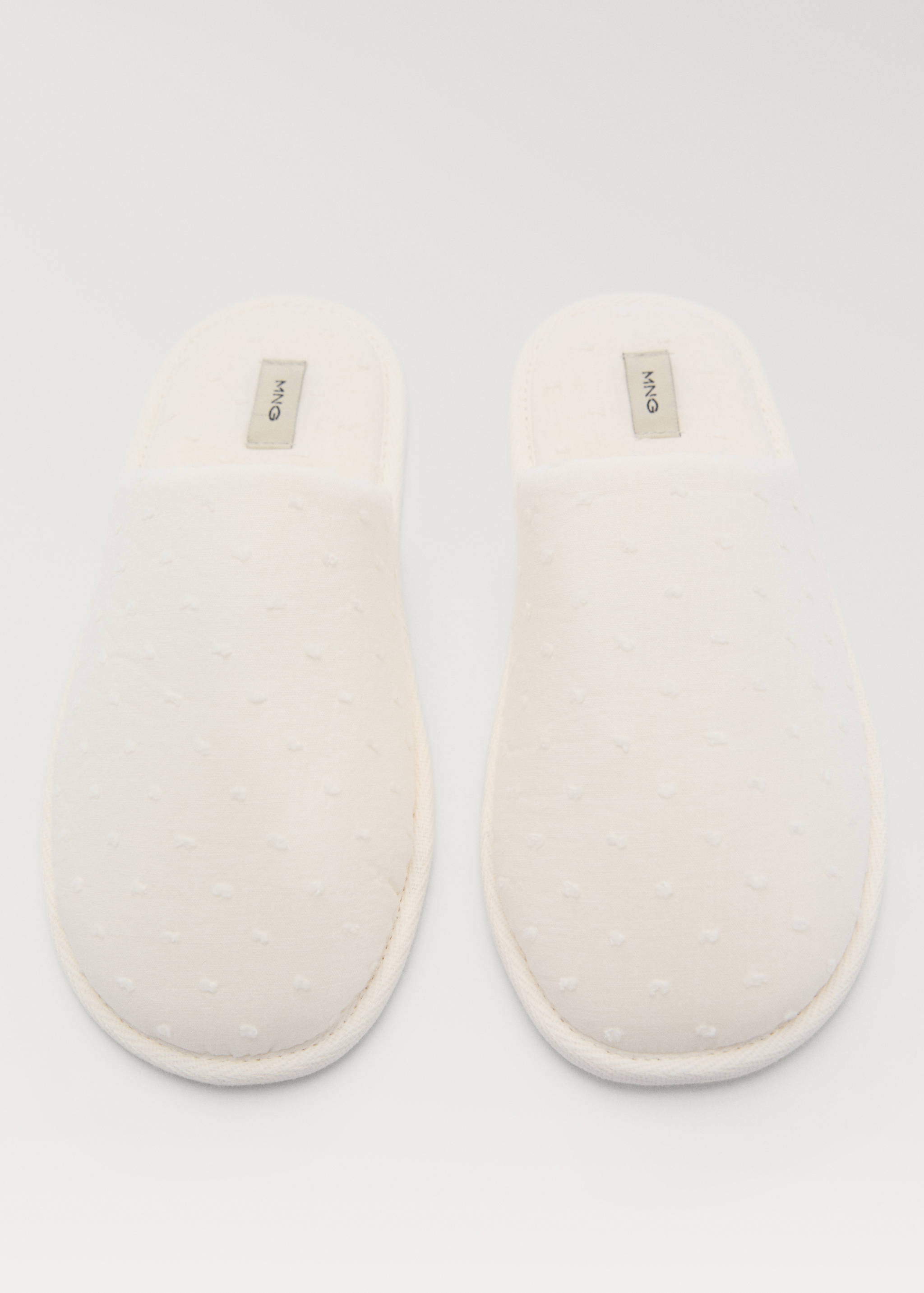 Waffle cotton slippers - Details of the article 2