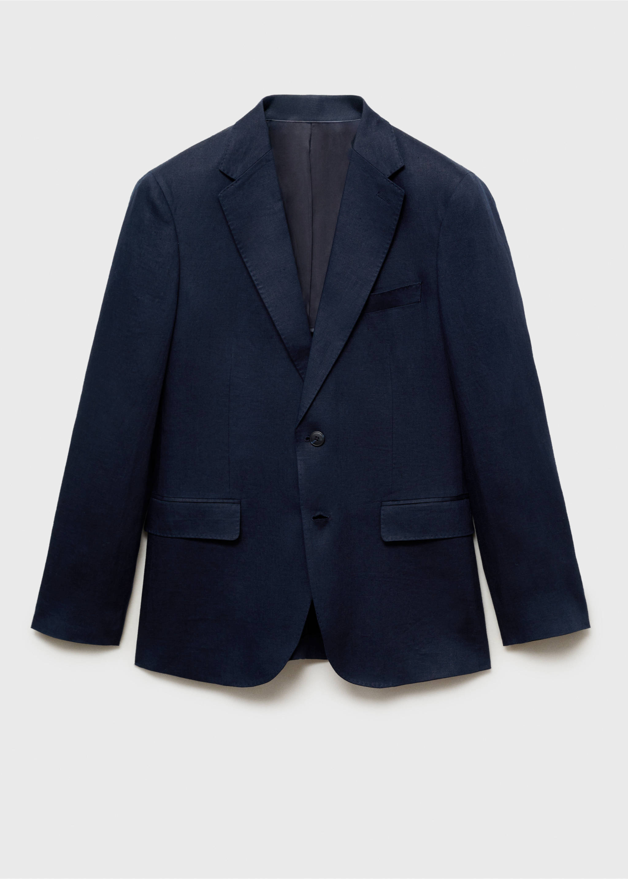 Veste costume Amalfi 100 % lin slim-fit - Article sans modèle, Bleu marine foncé. Ref: 87075919-00.