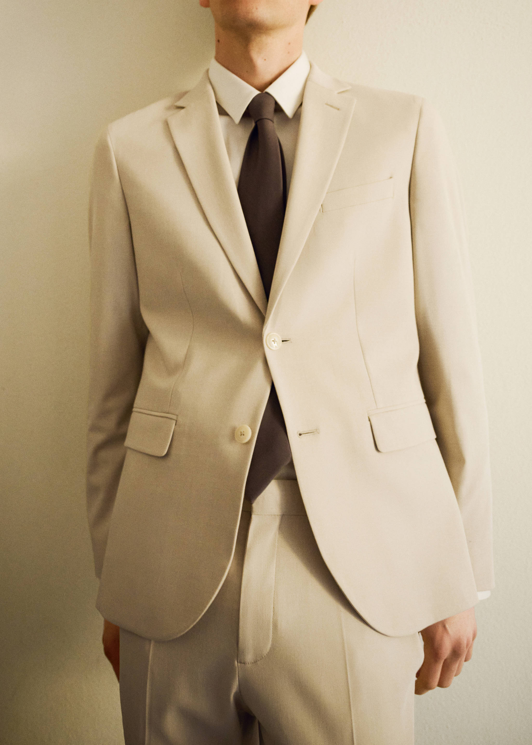 Super slim-fit suit jacket in stretch fabric - Details of the article 3