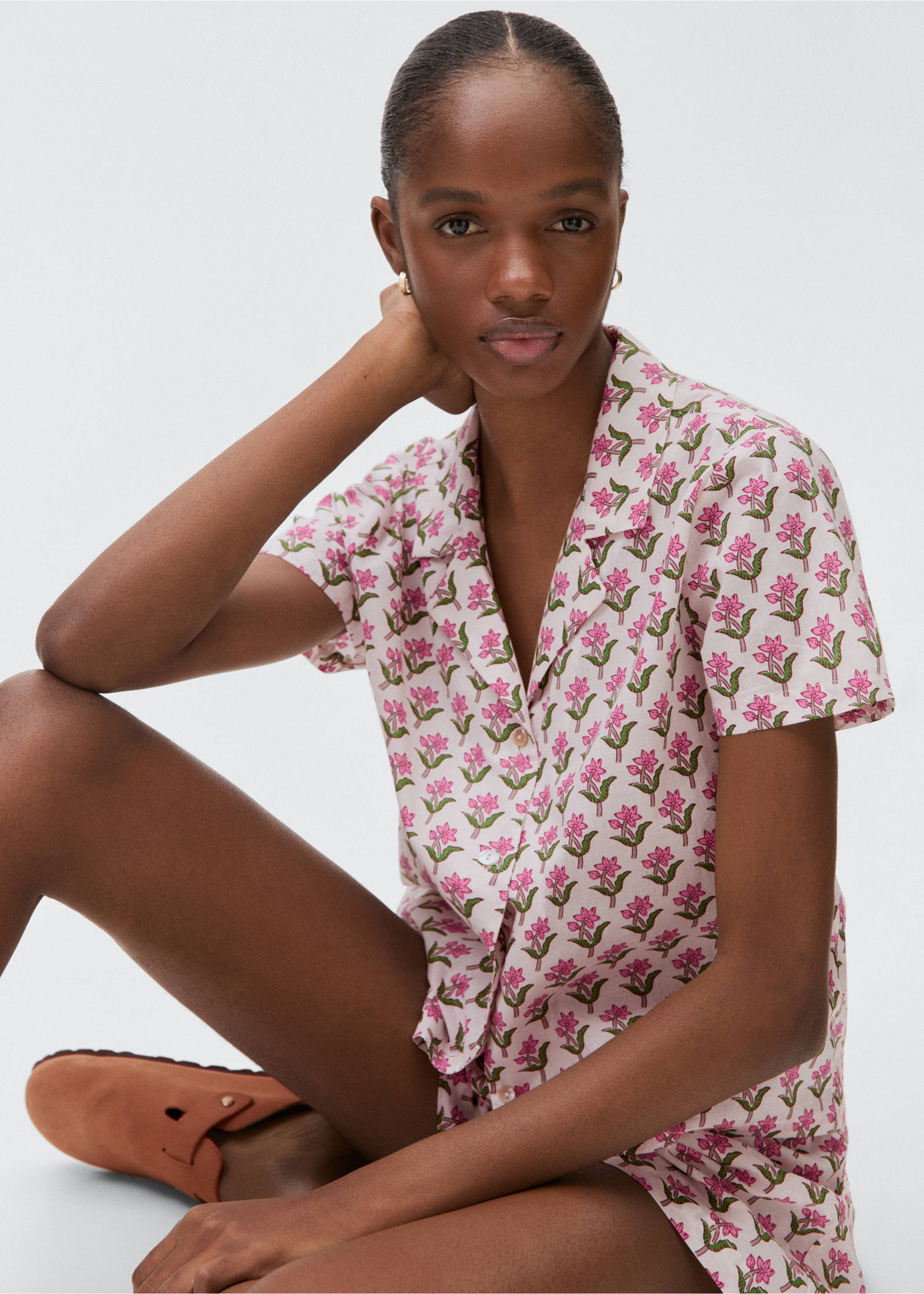 Pack pijama cotó estampat - Detall de l'article 2, Blanc. Ref: 87075922-00.
