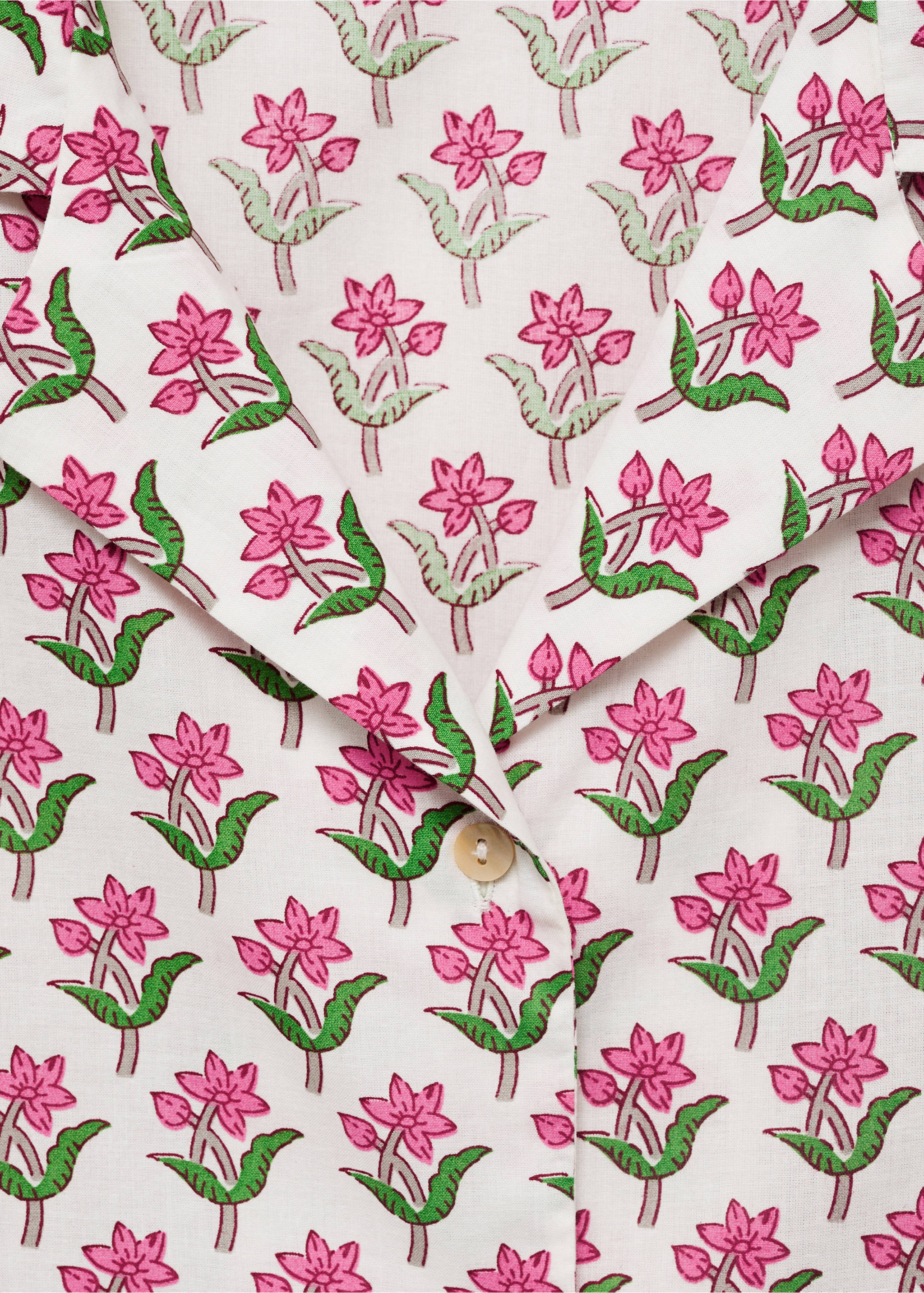 Pack pijama cotó estampat - Detall de l'article 8, Blanc. Ref: 87075922-00.