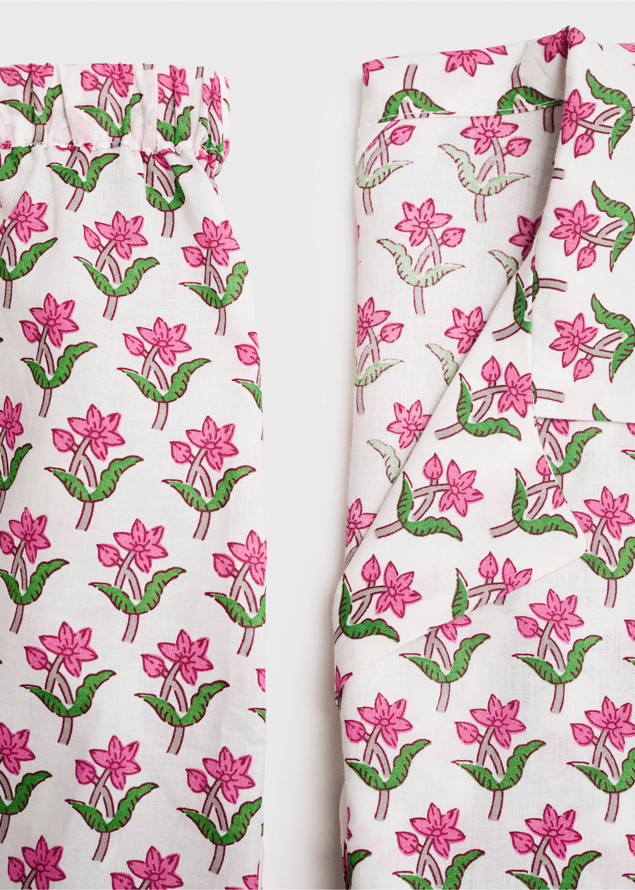 Pack pijama cotó estampat - Detall de l'article 0, Blanc. Ref: 87075922-00.