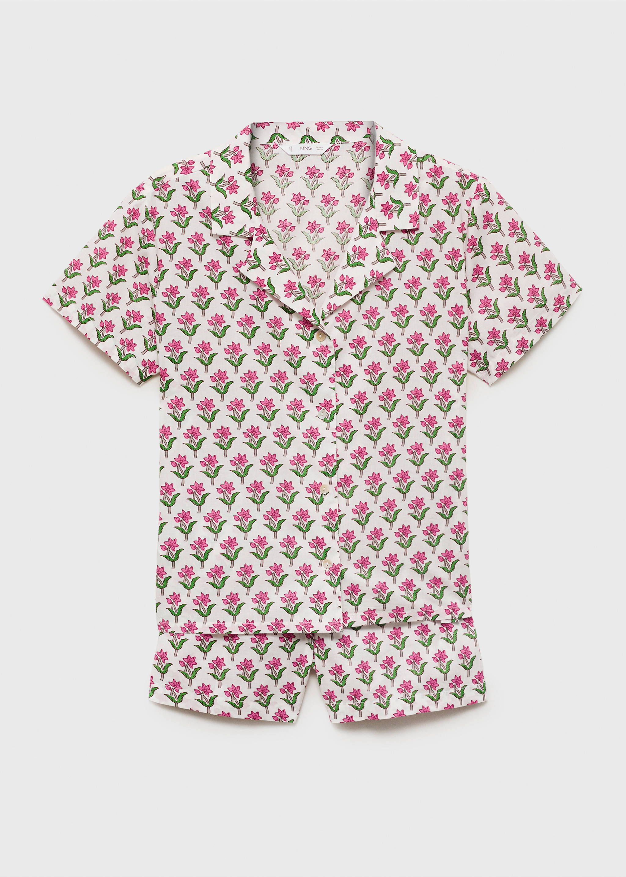 Pack pijama cotó estampat - Article sense model, Blanc. Ref: 87075922-00.