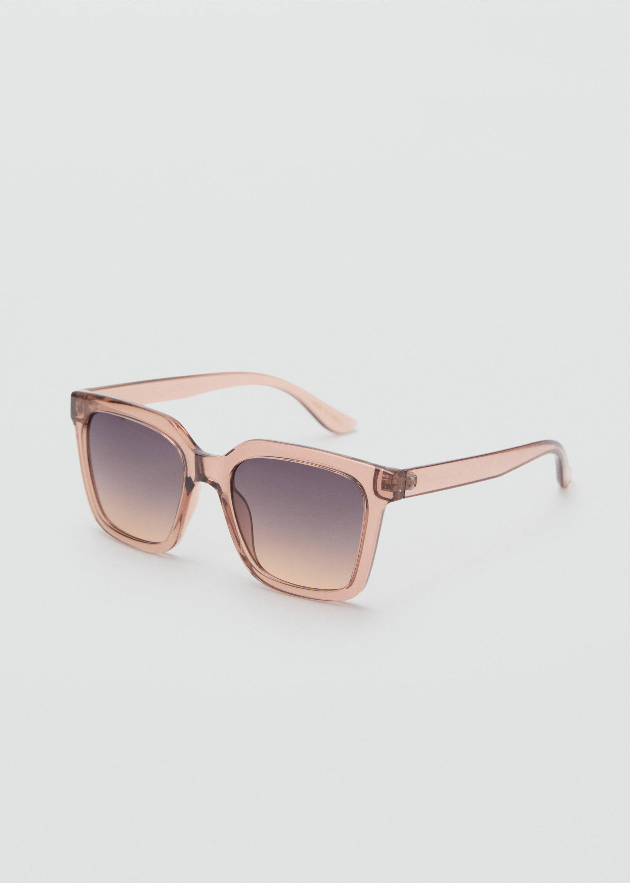 Gafas de sol montura cuadrada - Plano medio, Melocotón. Ref: 87075926-00.