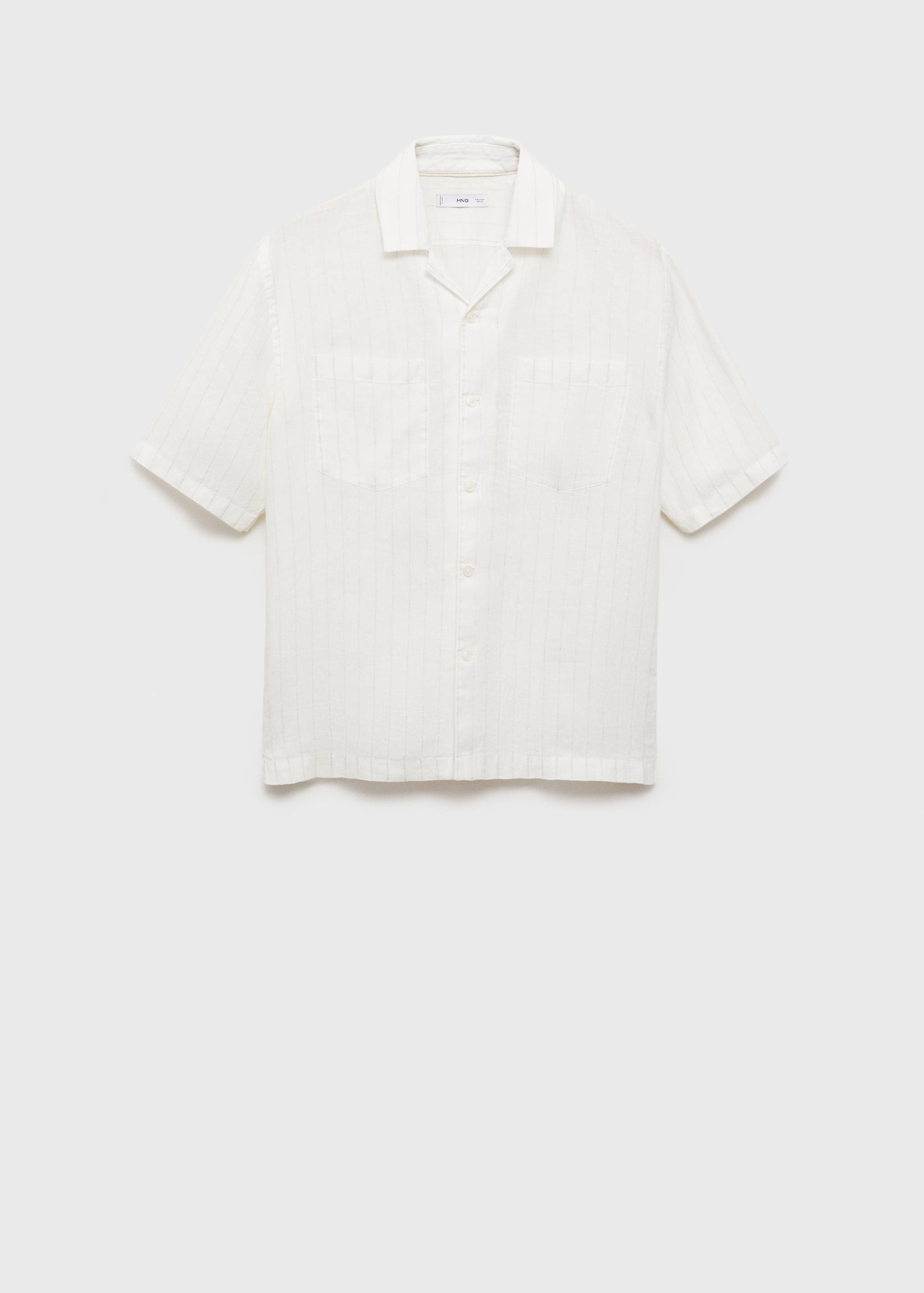100% linen shirt with pinstripes - Article without model