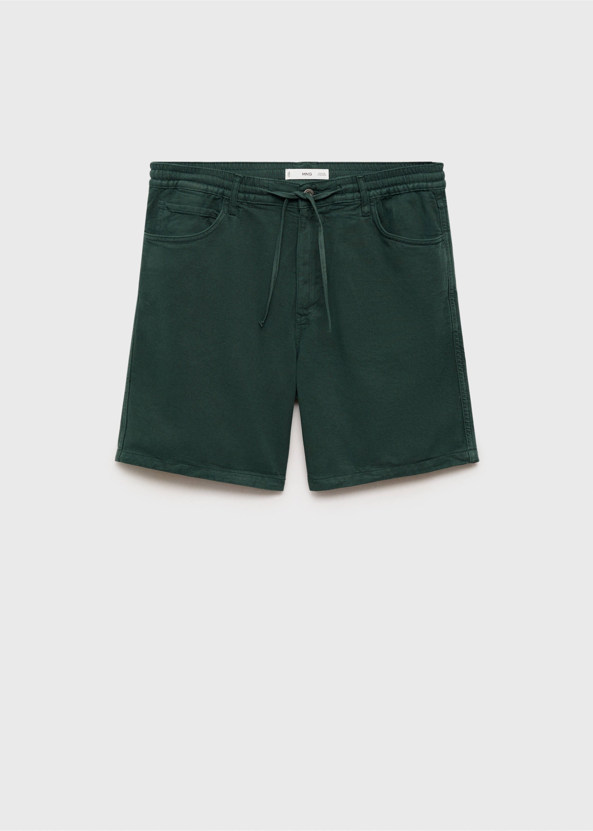 Traper kratke hlače s vezicom - Artikl bez modela, Tamnozelena. Ref: 87075930-00.