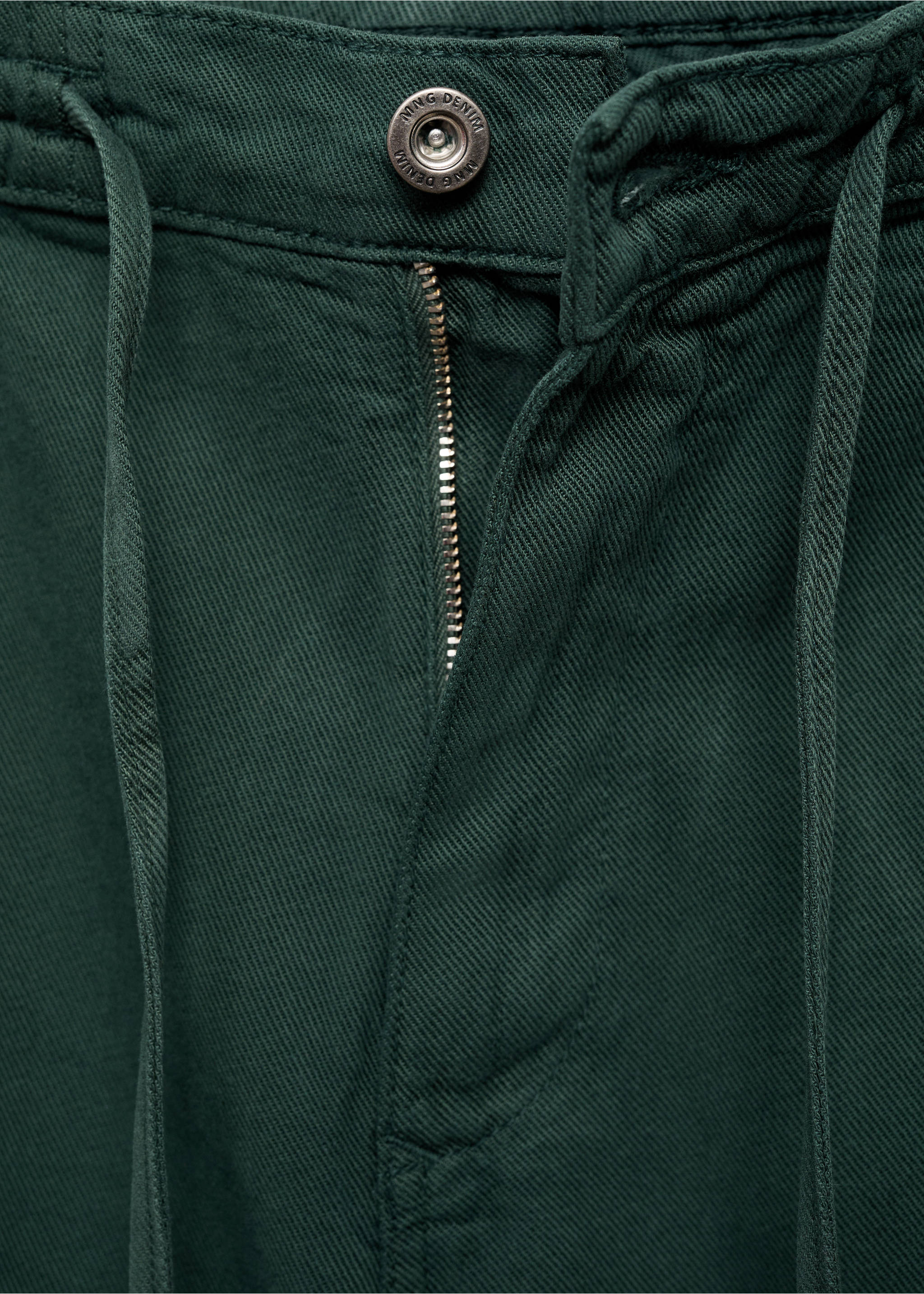 Traper kratke hlače s vezicom - Detalji artikla 8, Tamnozelena. Ref: 87075930-00.