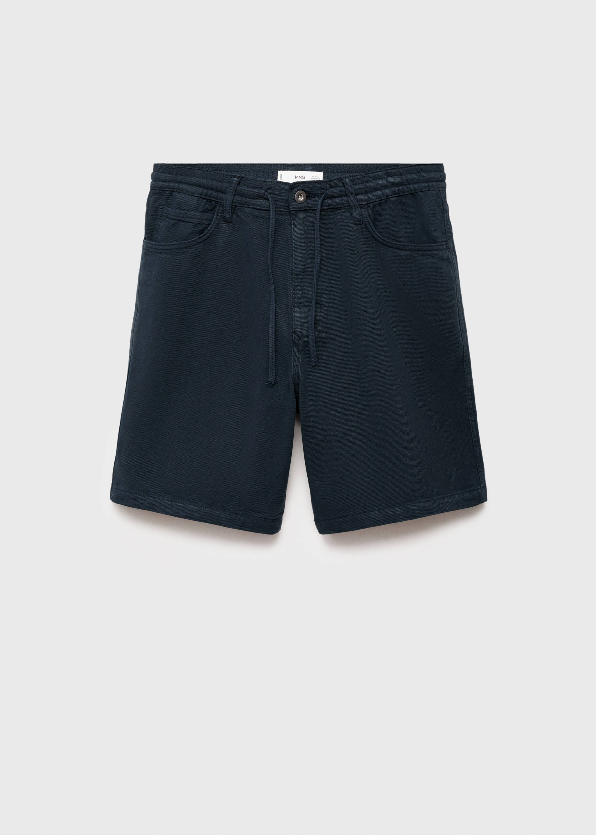 Farmerbermuda zsinórral - Termék modell nélkül, Sötétkék. Ref: 87075930-00.