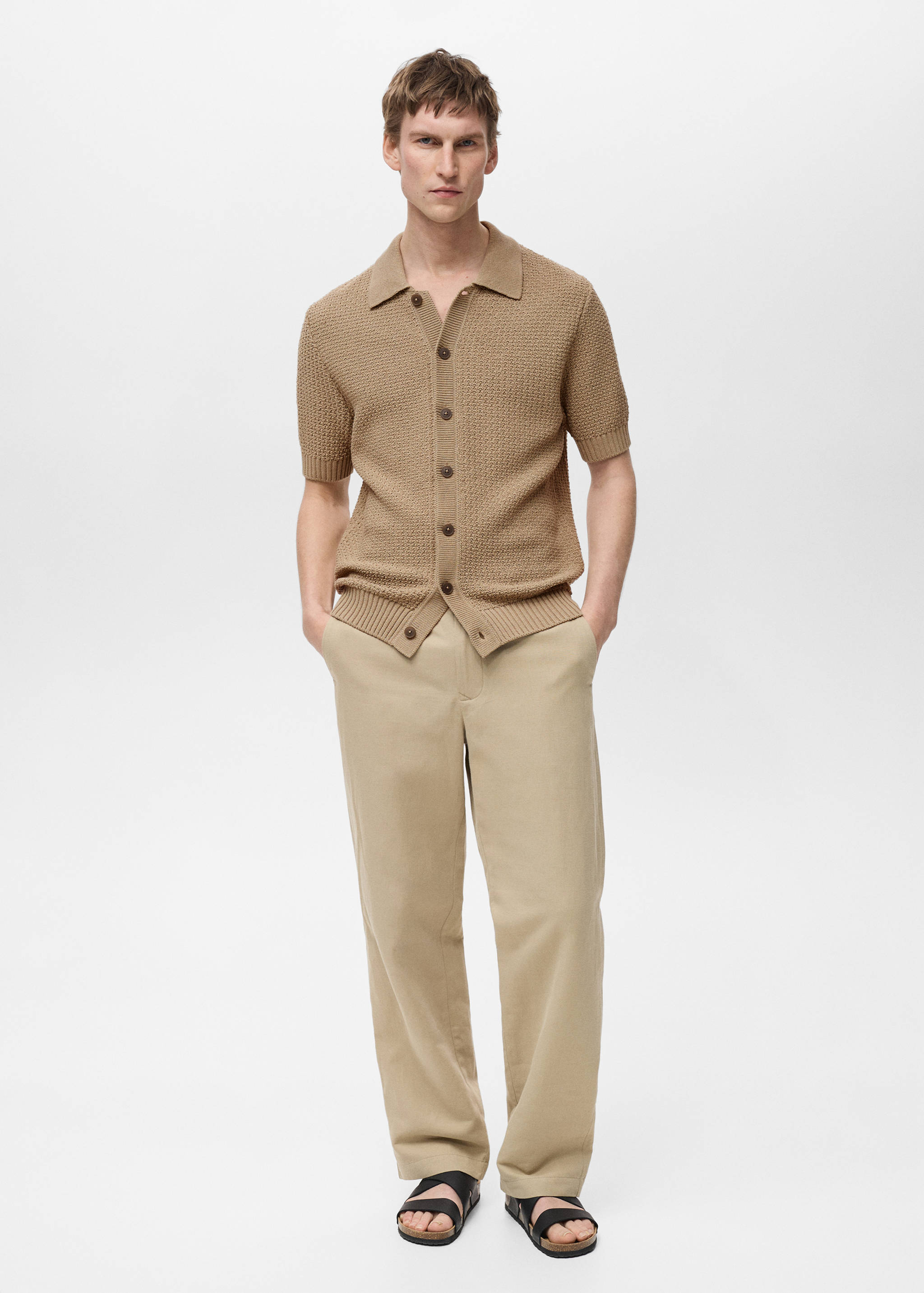 Strickhemd aus Baumwolle - Allgemeine Ansicht