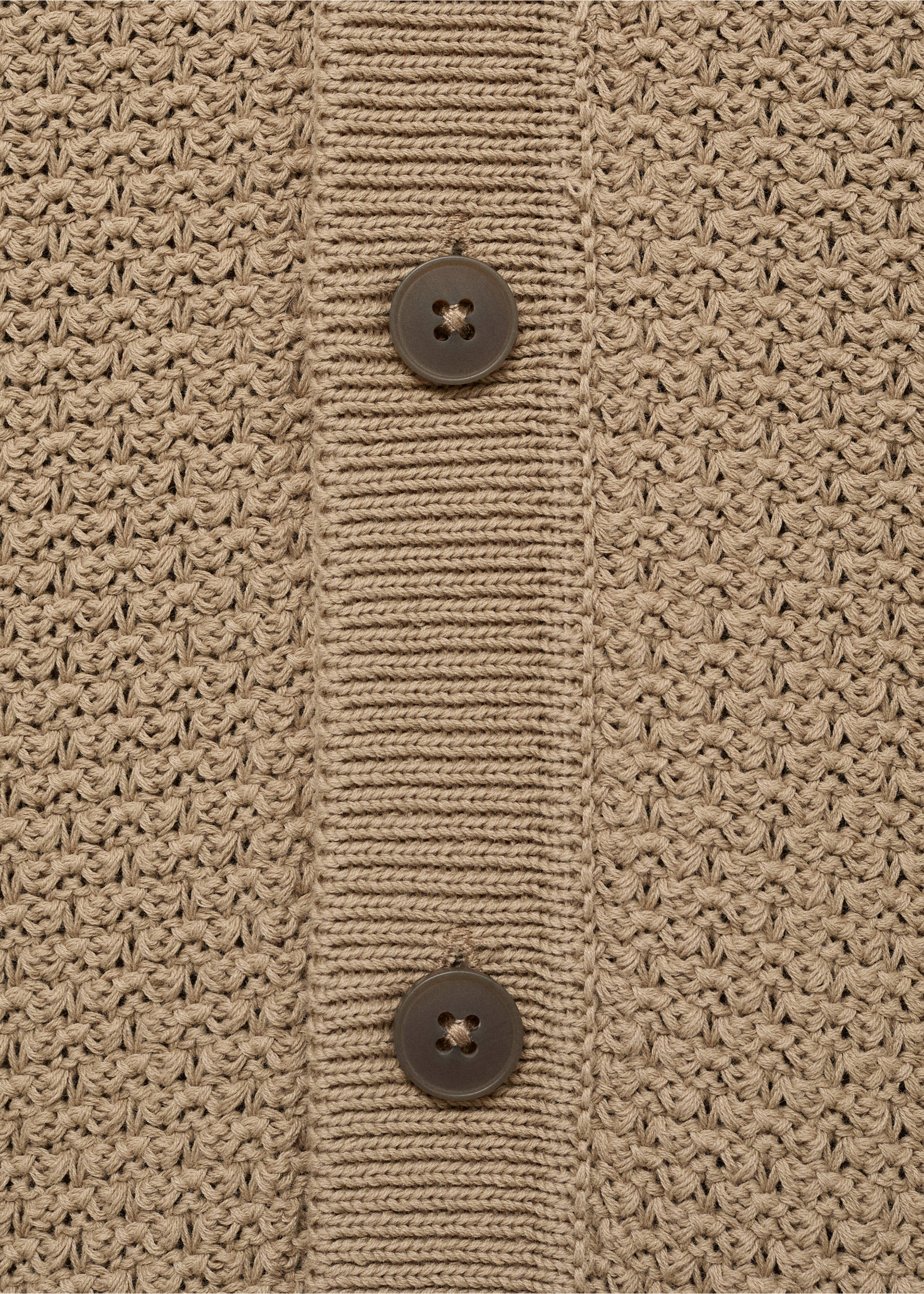 Strickhemd aus Baumwolle - Detail des Artikels 0, Beige. Ref: 87075933-00.