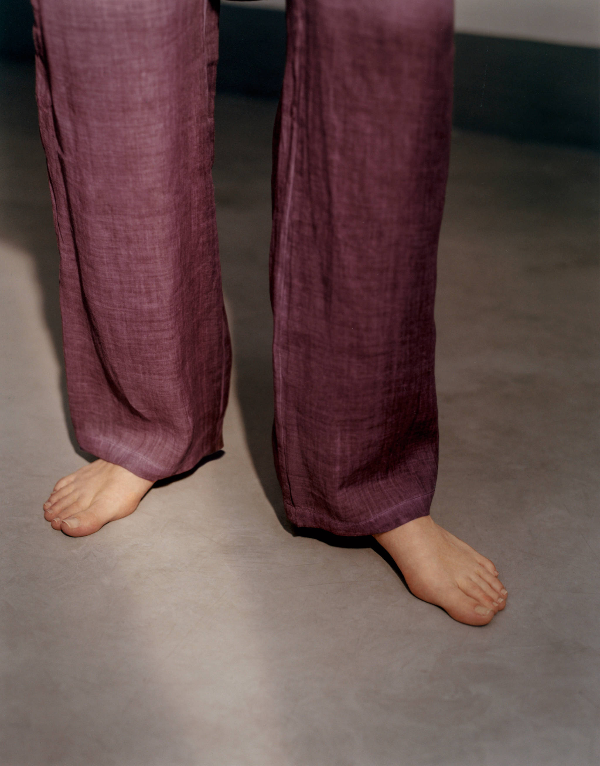 Overdyed-design ramie trousers - Details of the article 6