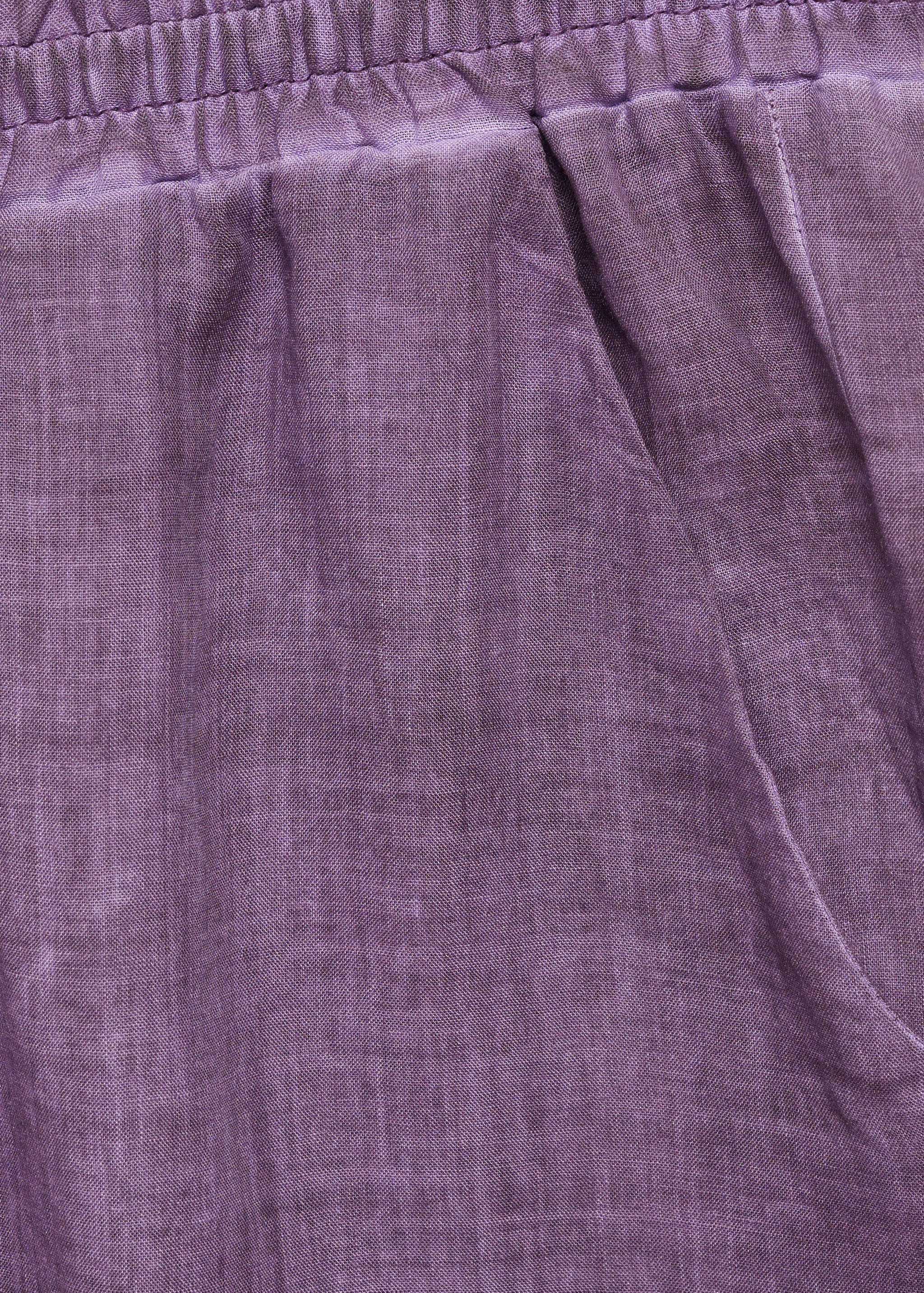 Overdyed-design ramie trousers - Details of the article 0