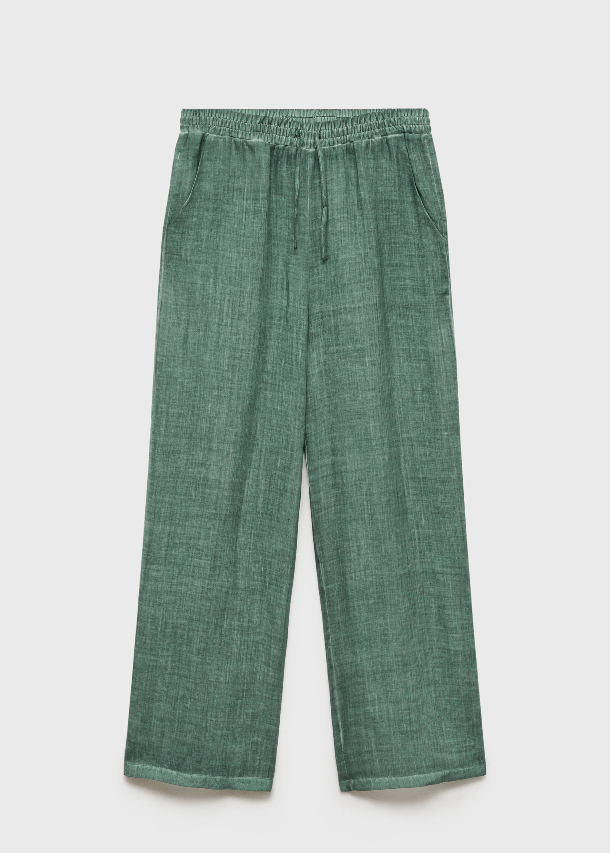 Overdyed-design ramie trousers - Article without model