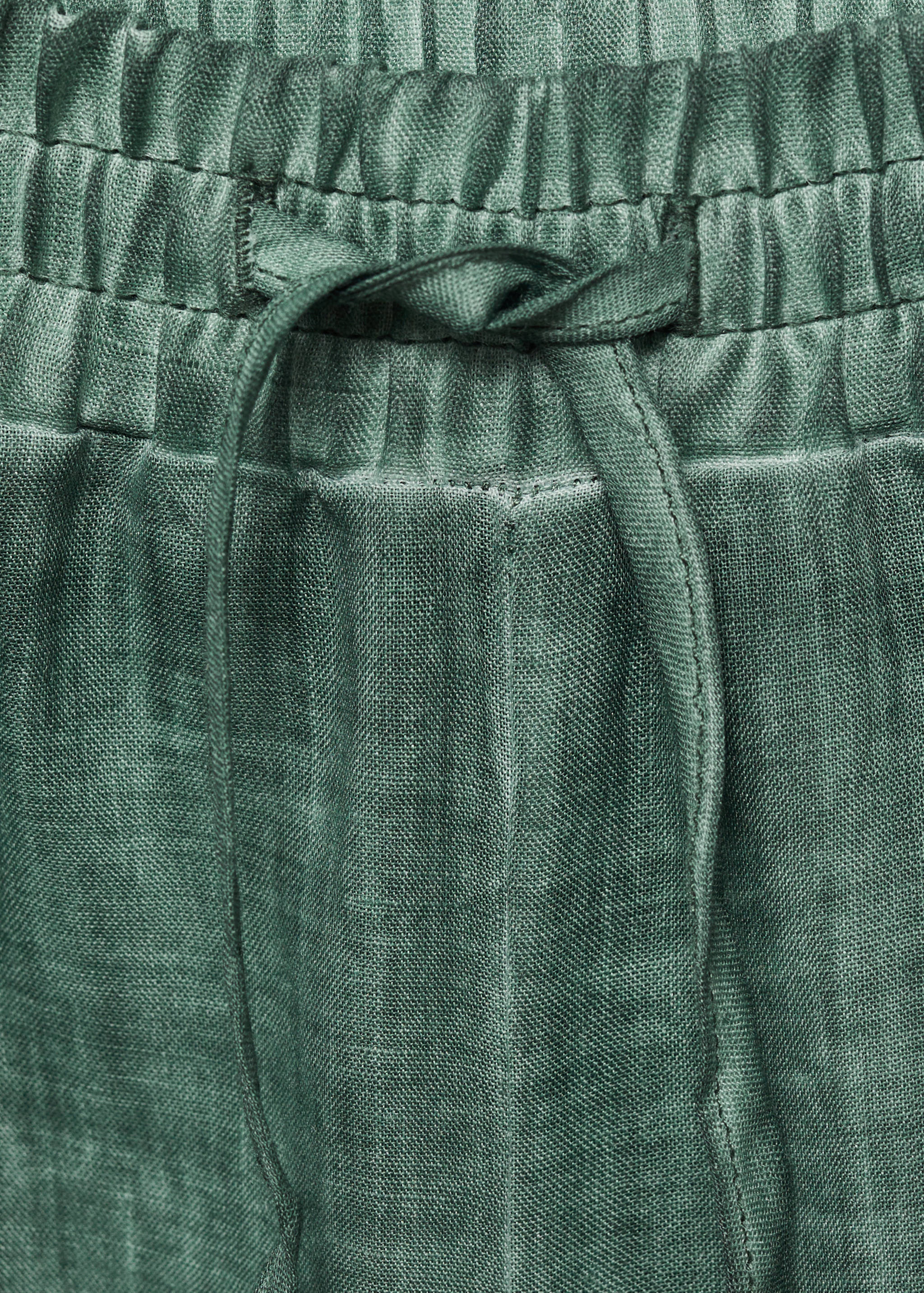 Overdyed-design ramie trousers - Details of the article 8