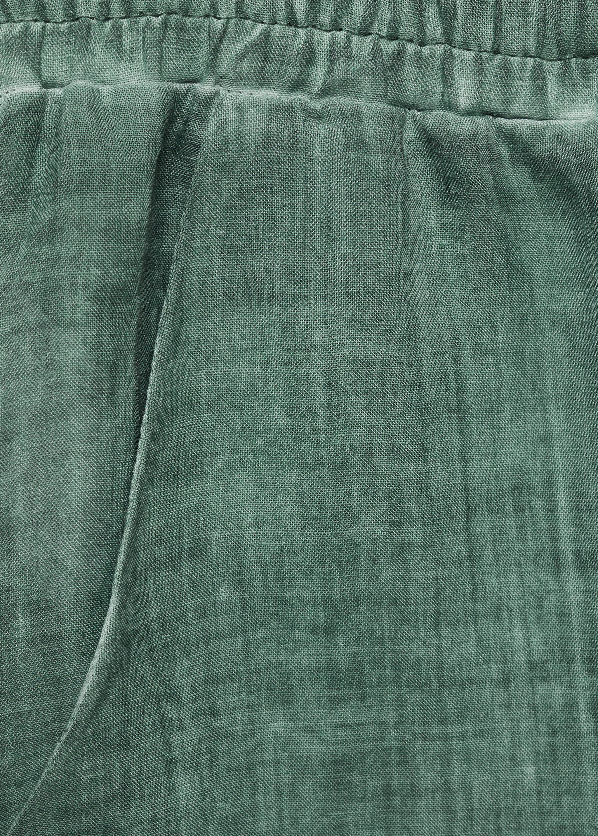Overdyed-design ramie trousers - Details of the article 0