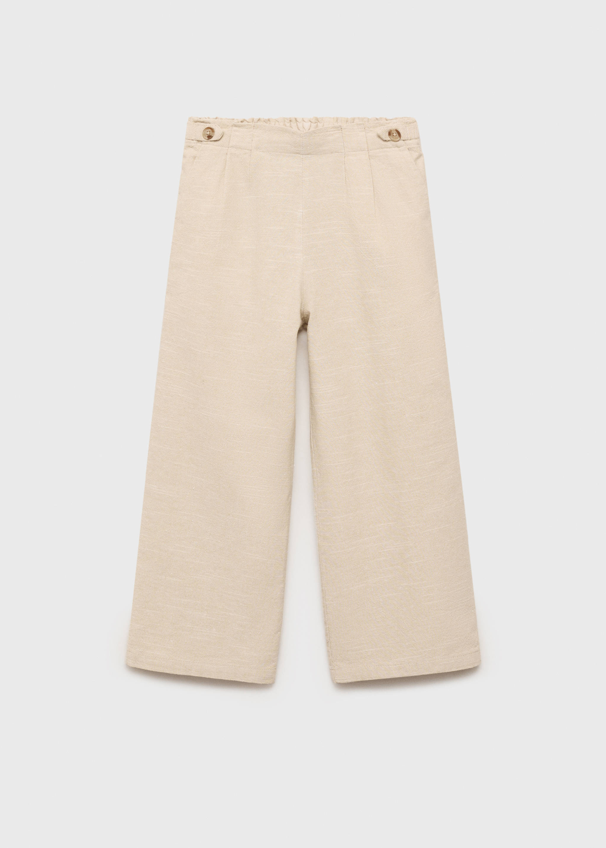 Textured culotte trousers - Article without model