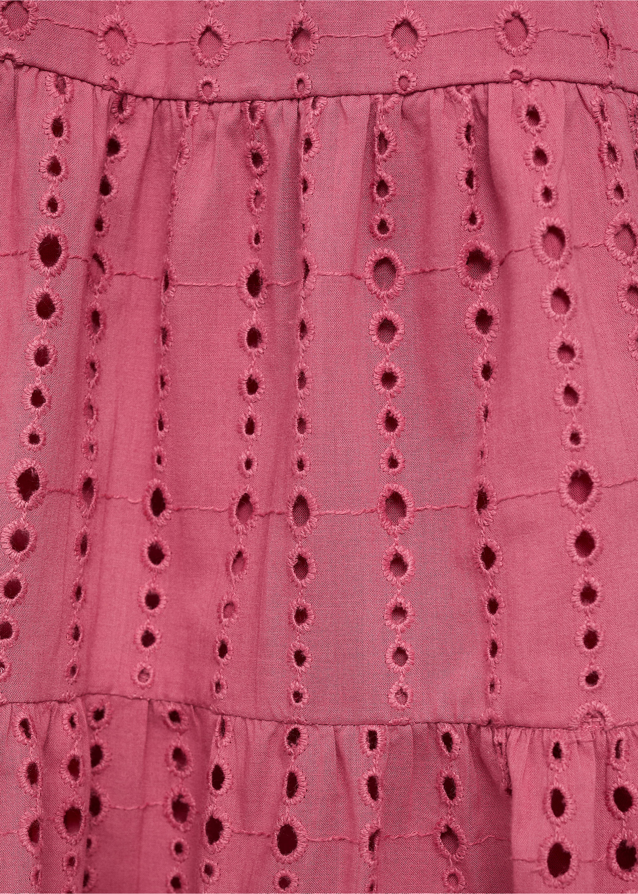 Robe brodée à volants - Détail de l'article 0, Fraise. Ref: 87075939-00.