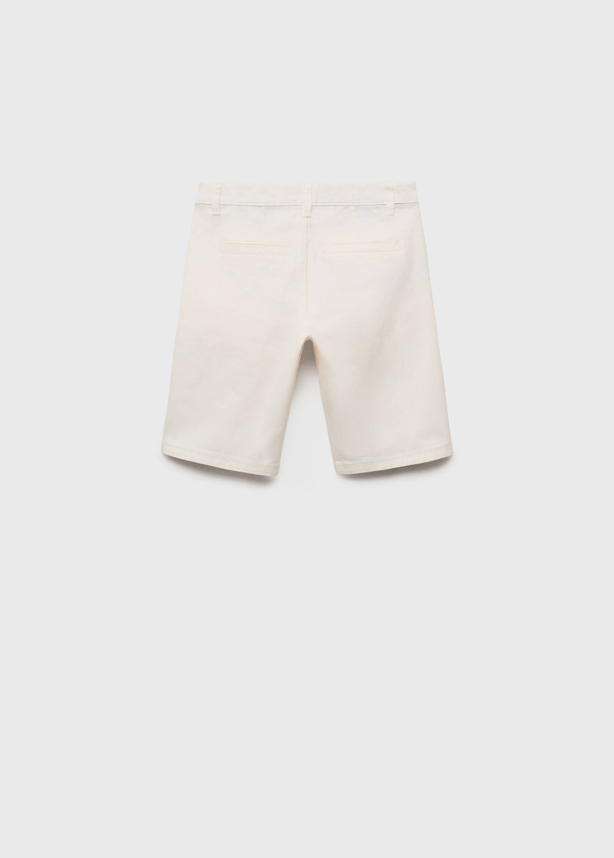 Baumwoll-Bermudas im Chino-Stil - Rückseite des Artikels