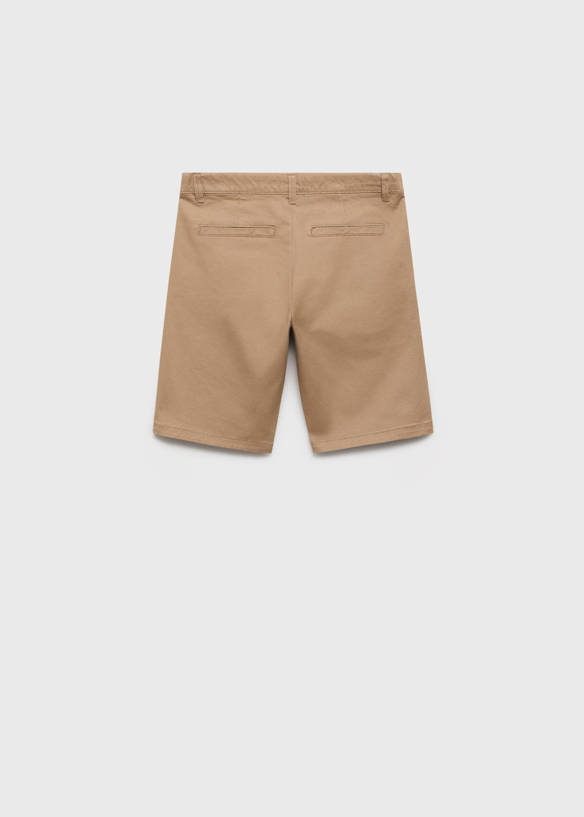 Baumwoll-Bermudas im Chino-Stil - Rückseite des Artikels