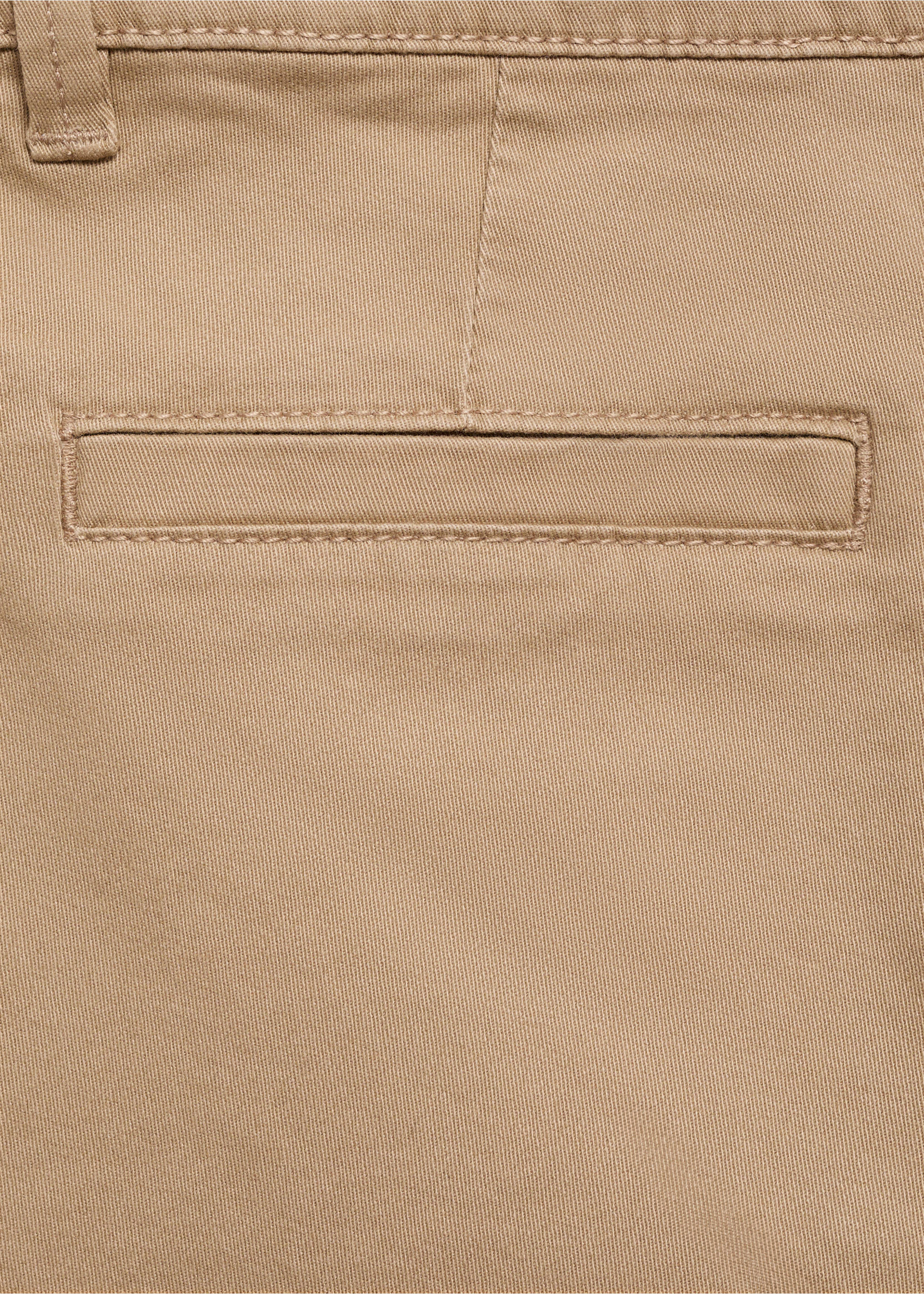 Calções de estilo chino de algodão - Pormenor do artigo 0, Bege. Ref: 87075943-00.