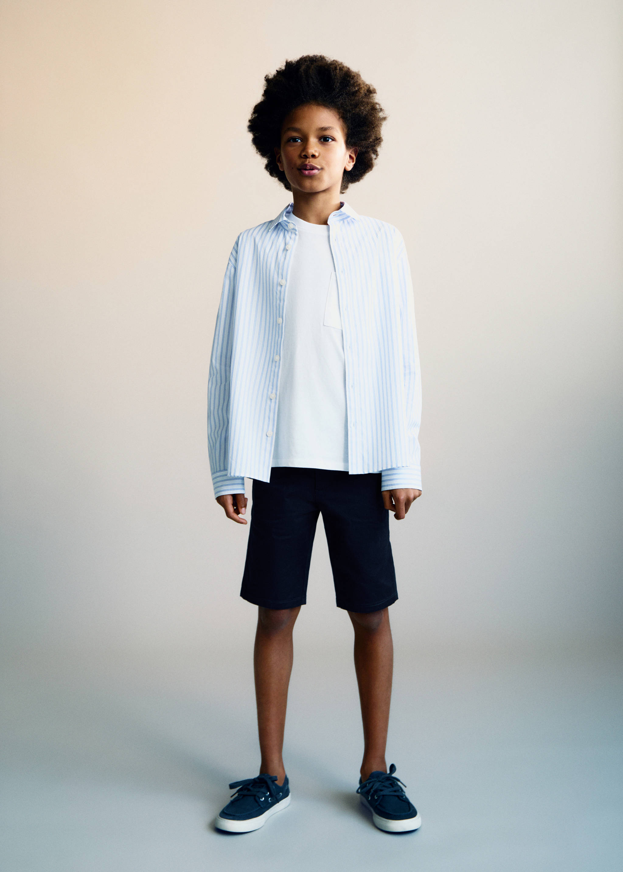 Baumwoll-Bermudas im Chino-Stil - Allgemeine Ansicht