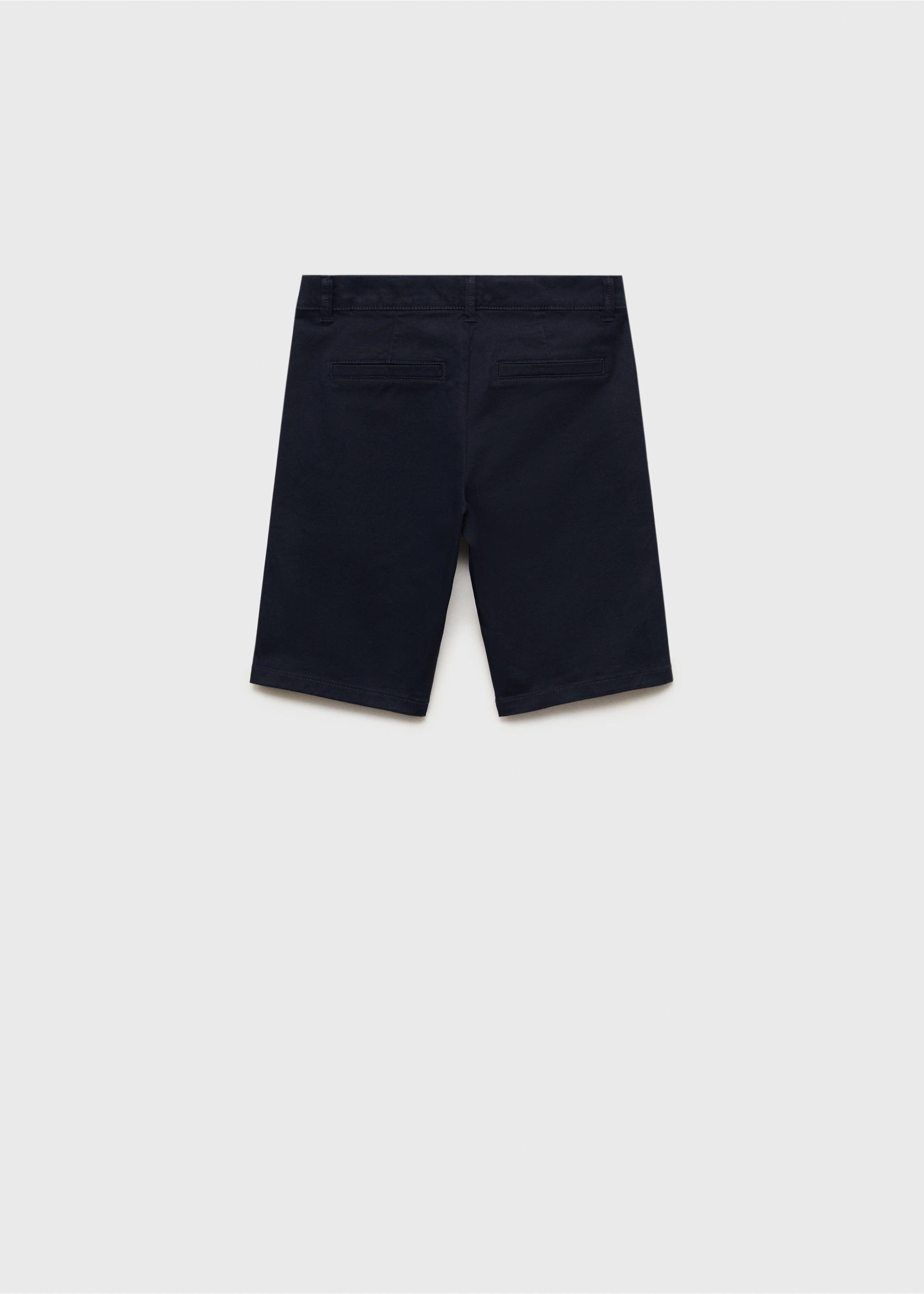 Cotton chino style Bermuda shorts - Reverse of the article, Dark Navy. Ref: 87075943-00.